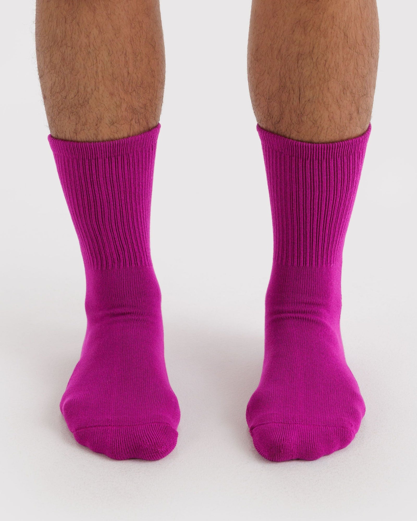 Ribbed Sock - Deep Fuchsia - Daily Pack