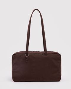 Medium Nylon Bowler Bag - Coffee - Easy Stow