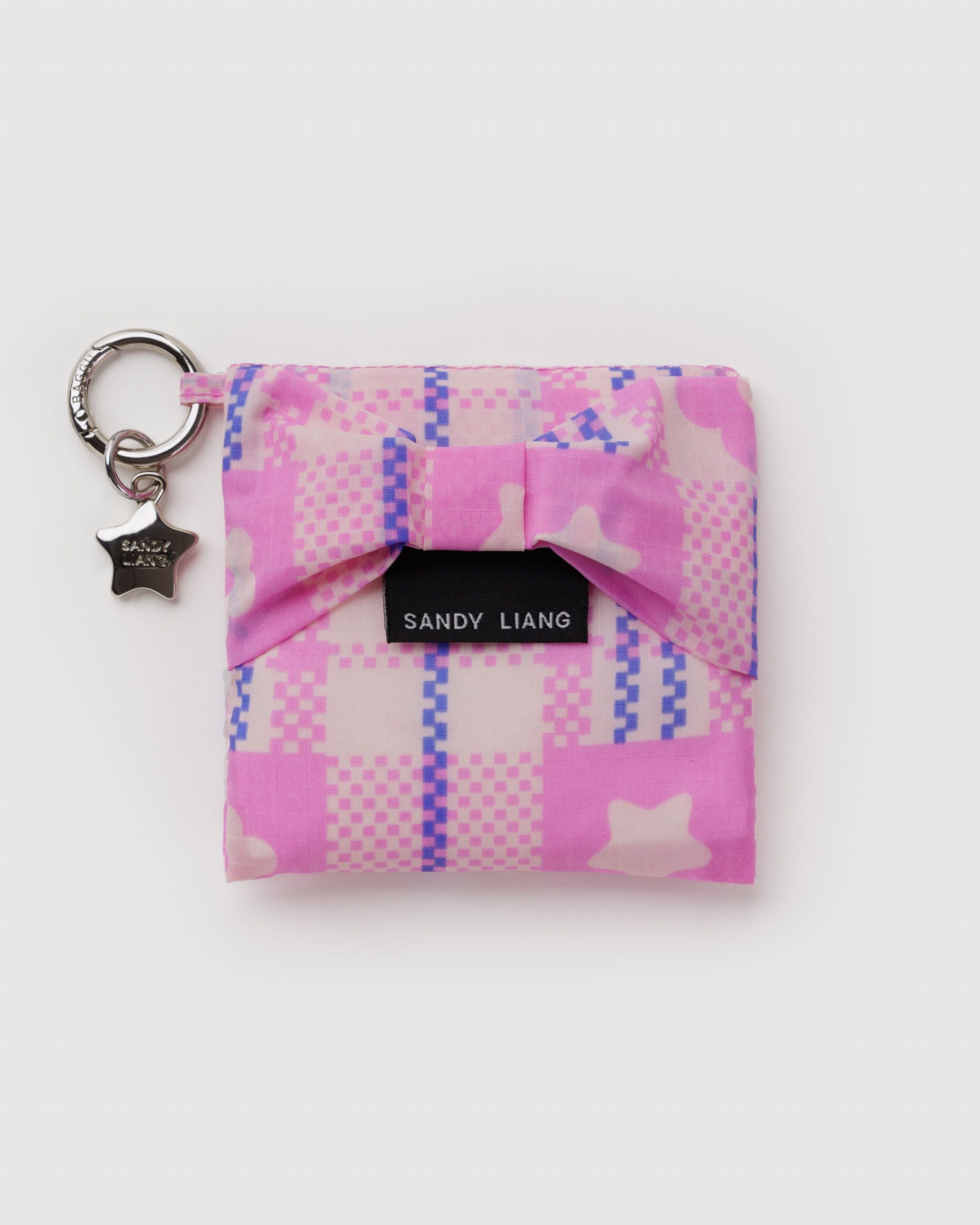 Baby Bow Baggu - Market Plaid Pink - Clean Setup