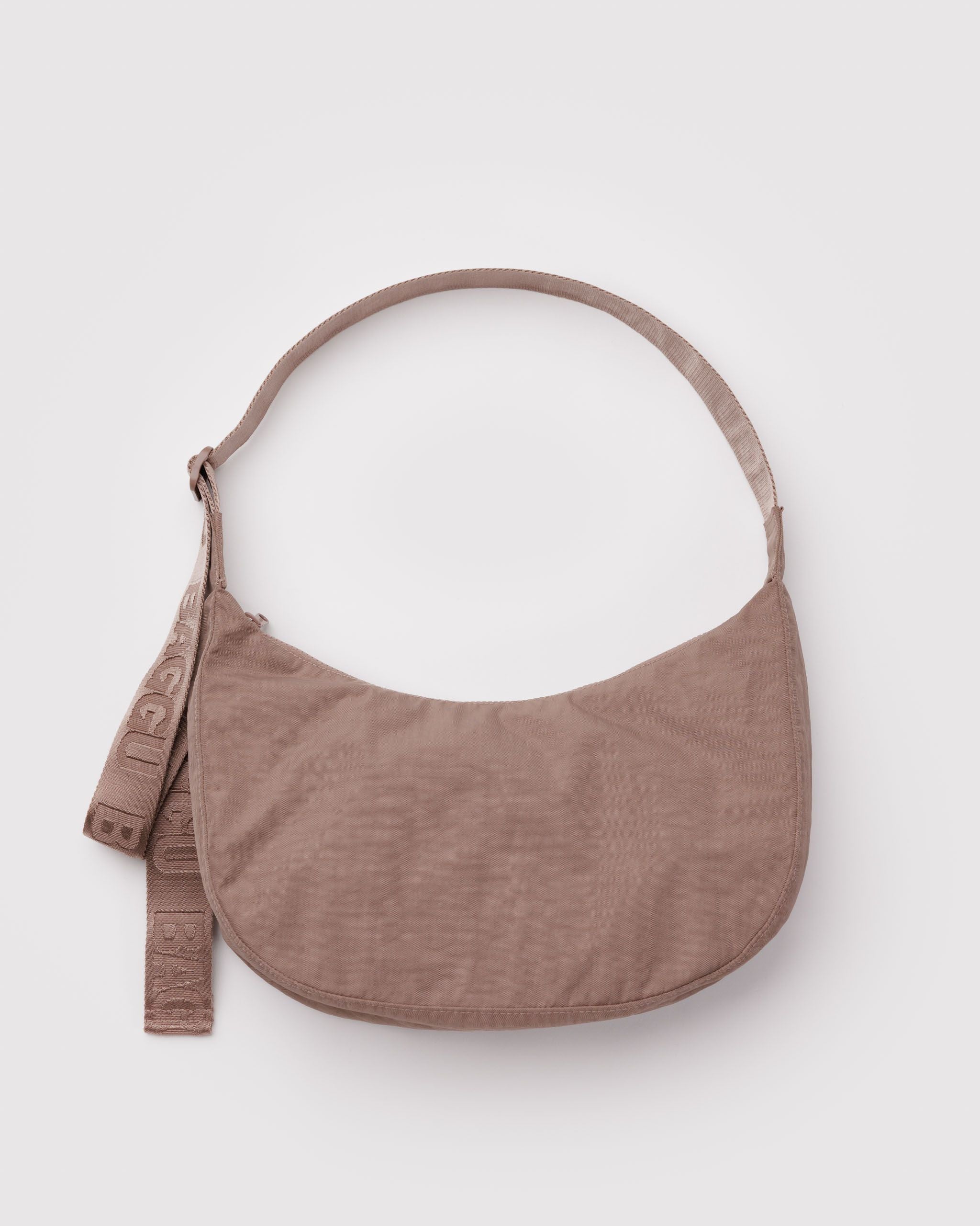 Medium Nylon Crescent Bag - Toasted Almond - Modern Blend
