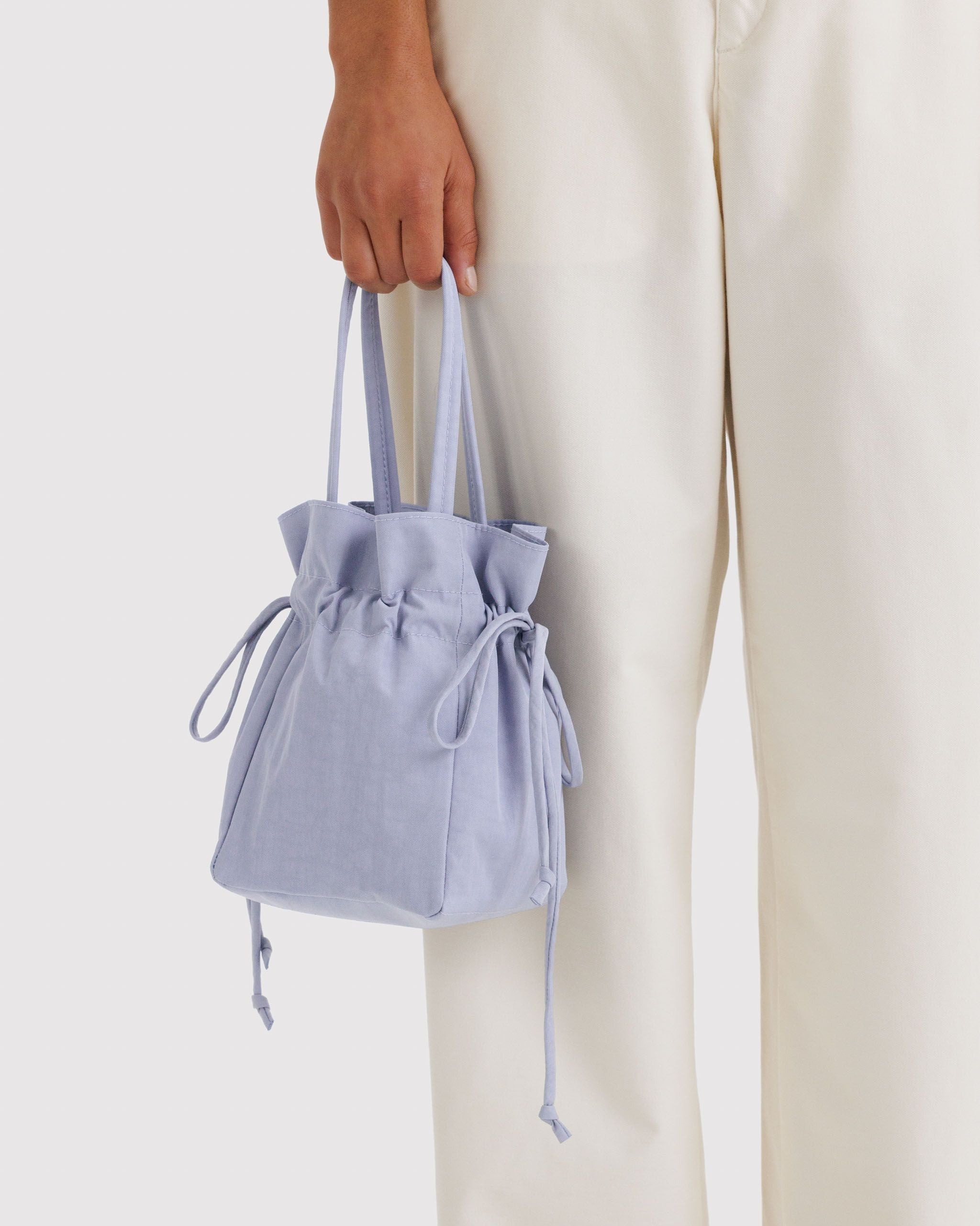 Nylon Drawstring Bag - Mist - Warm Blend