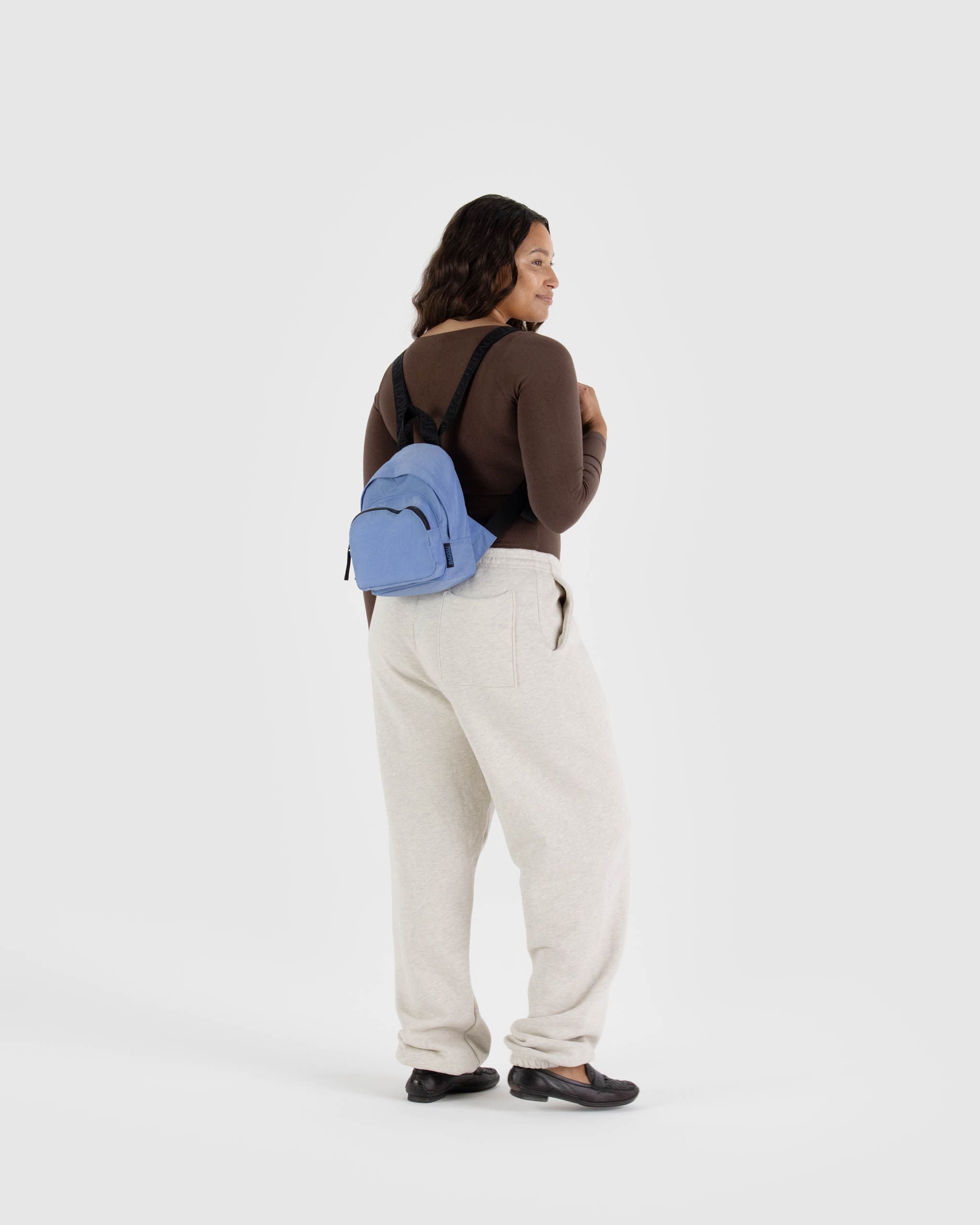 Mini Nylon Backpack - Cornflower - Easy Stow