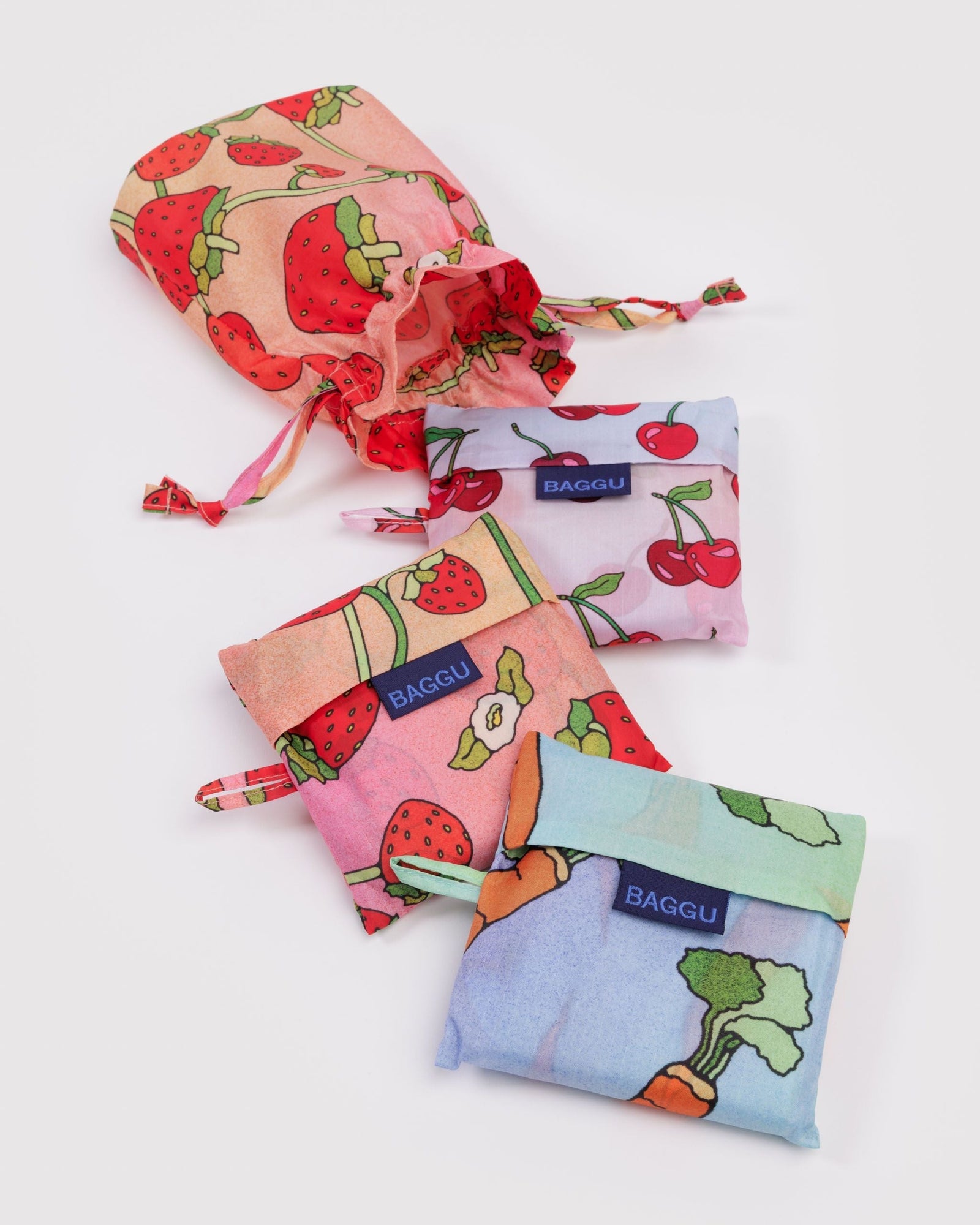 Baggu Set of 3 - Carrots & Berries - Ready Routine