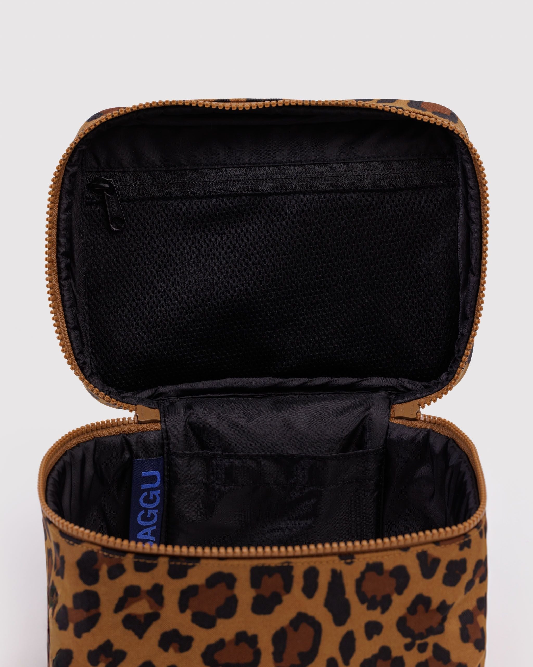 Large Cosmetic Case - Leopard - Easy Stow