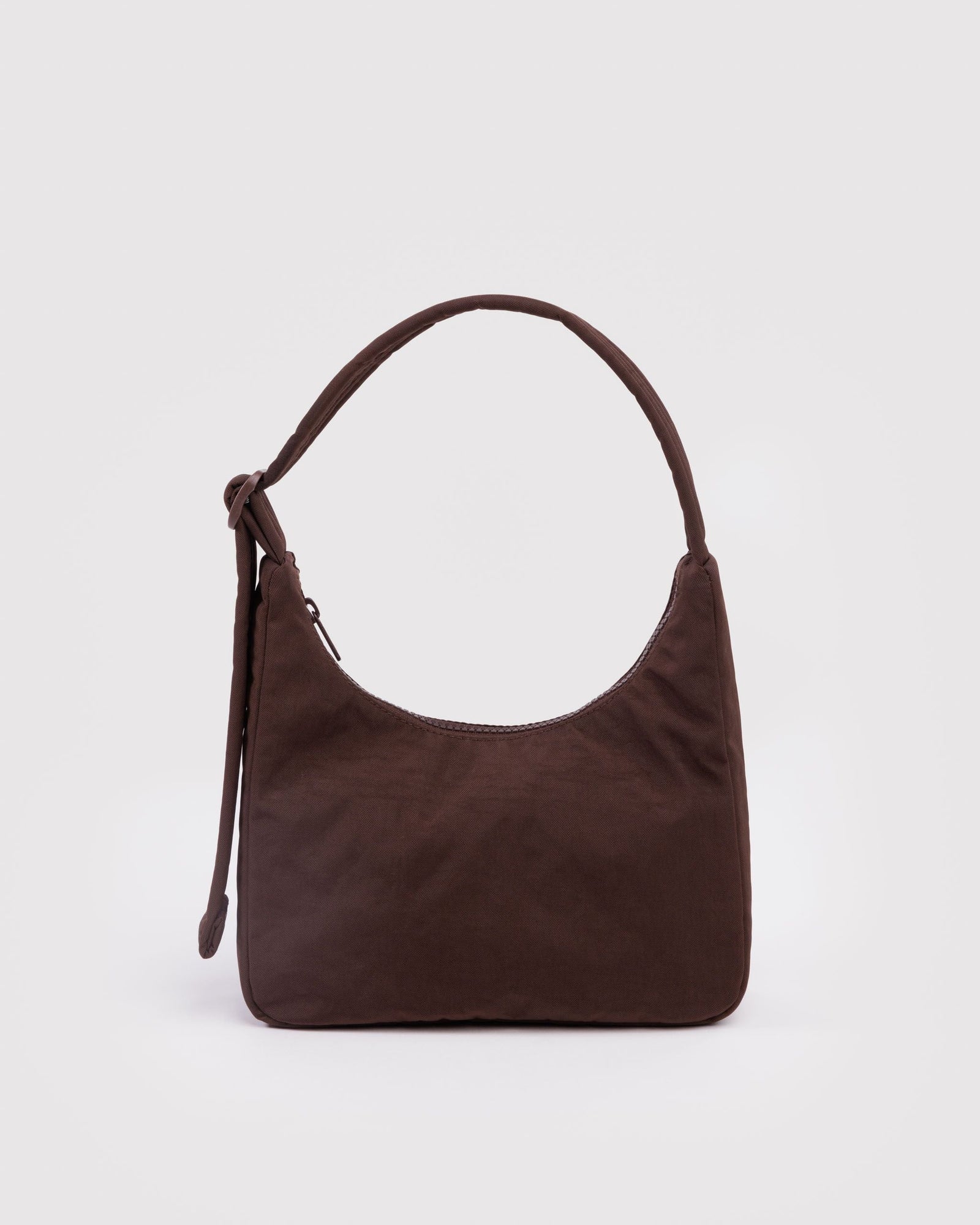 Mini Nylon Shoulder Bag - Coffee - Easy Stow
