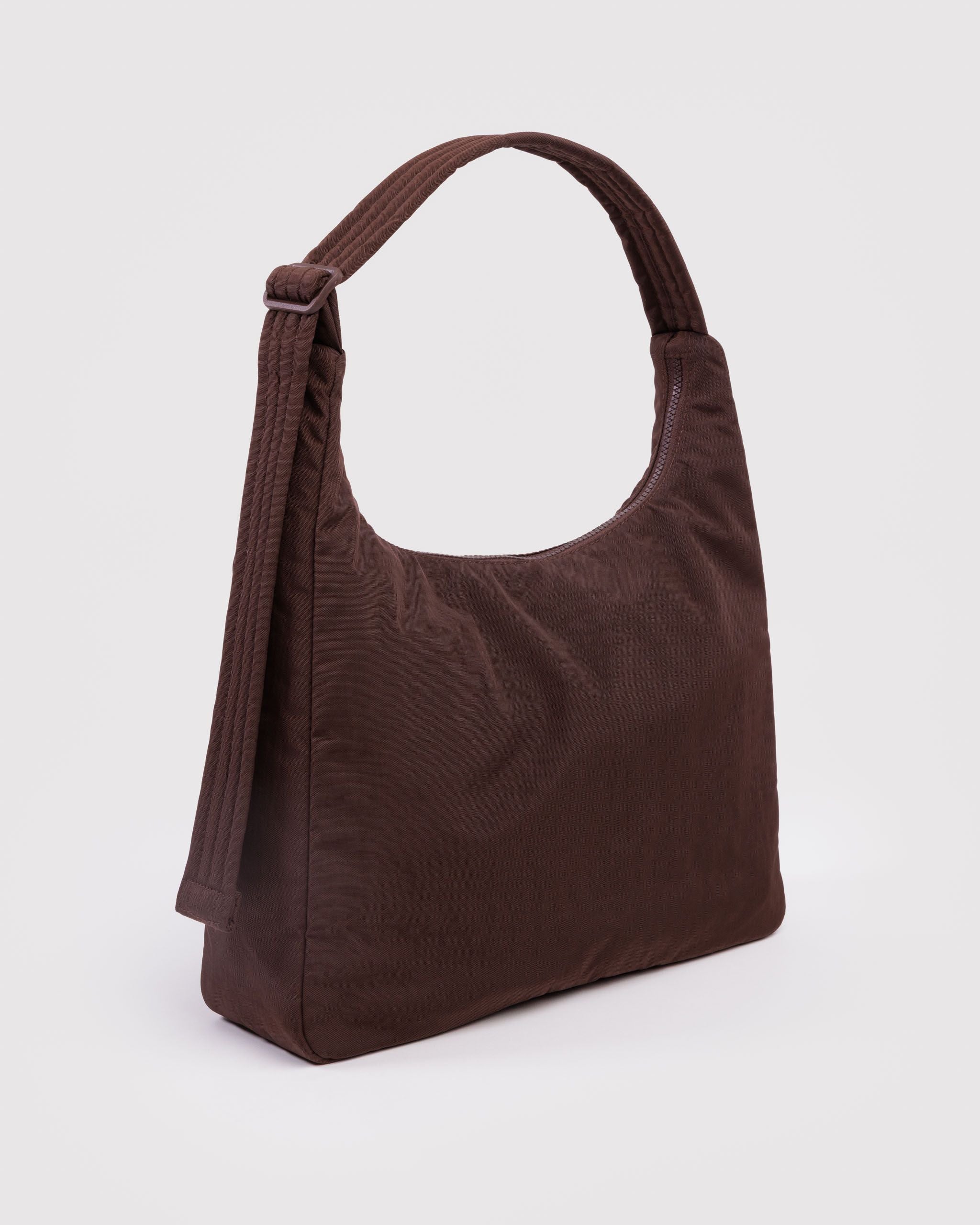Nylon Shoulder Bag - Coffee - Easy Store