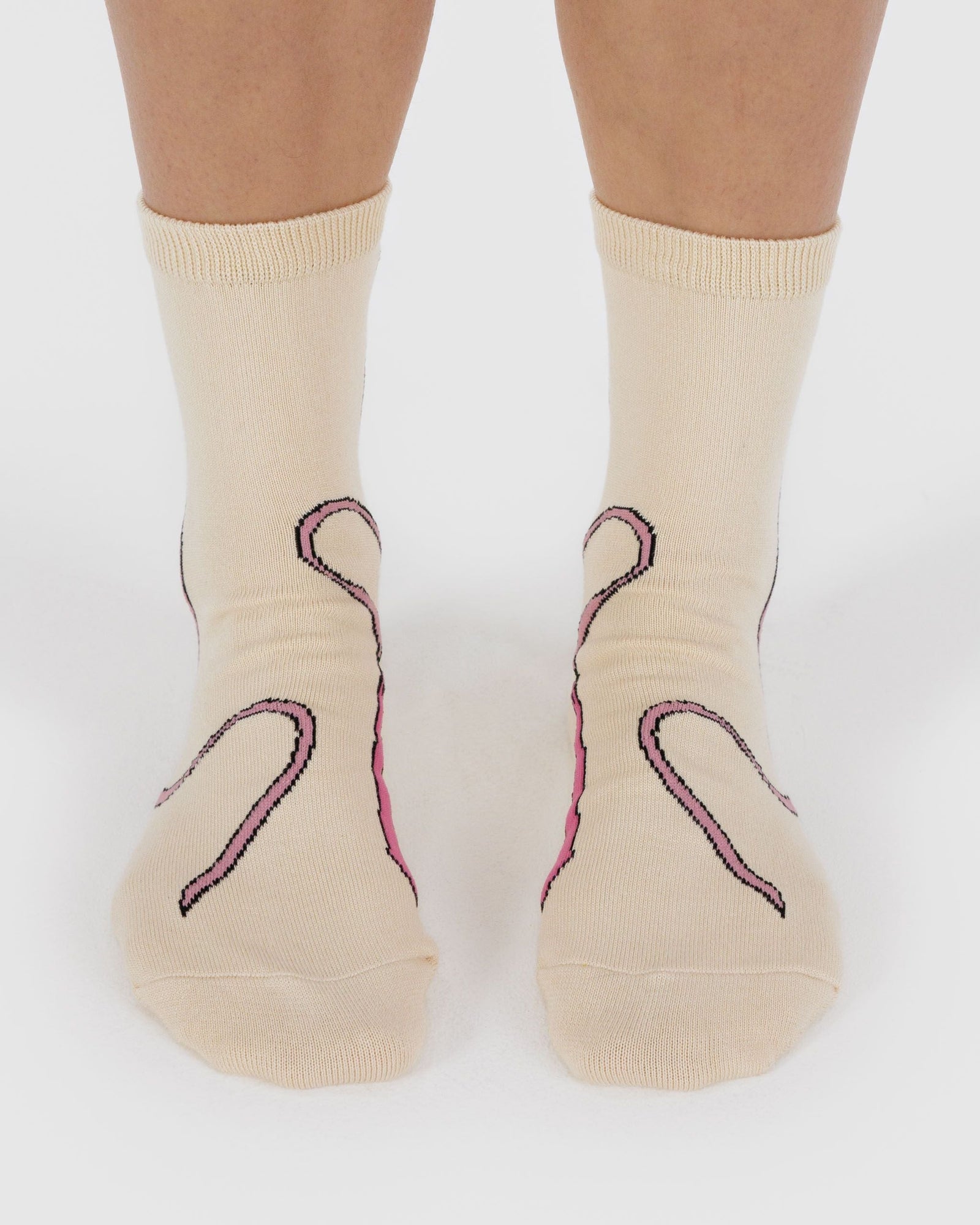 Crew Sock - Pink Bow - Daily Pack