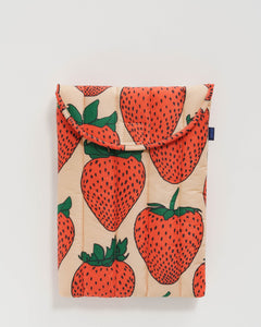 Puffy Laptop Sleeve 13"/14" - Strawberry - Quick Grab