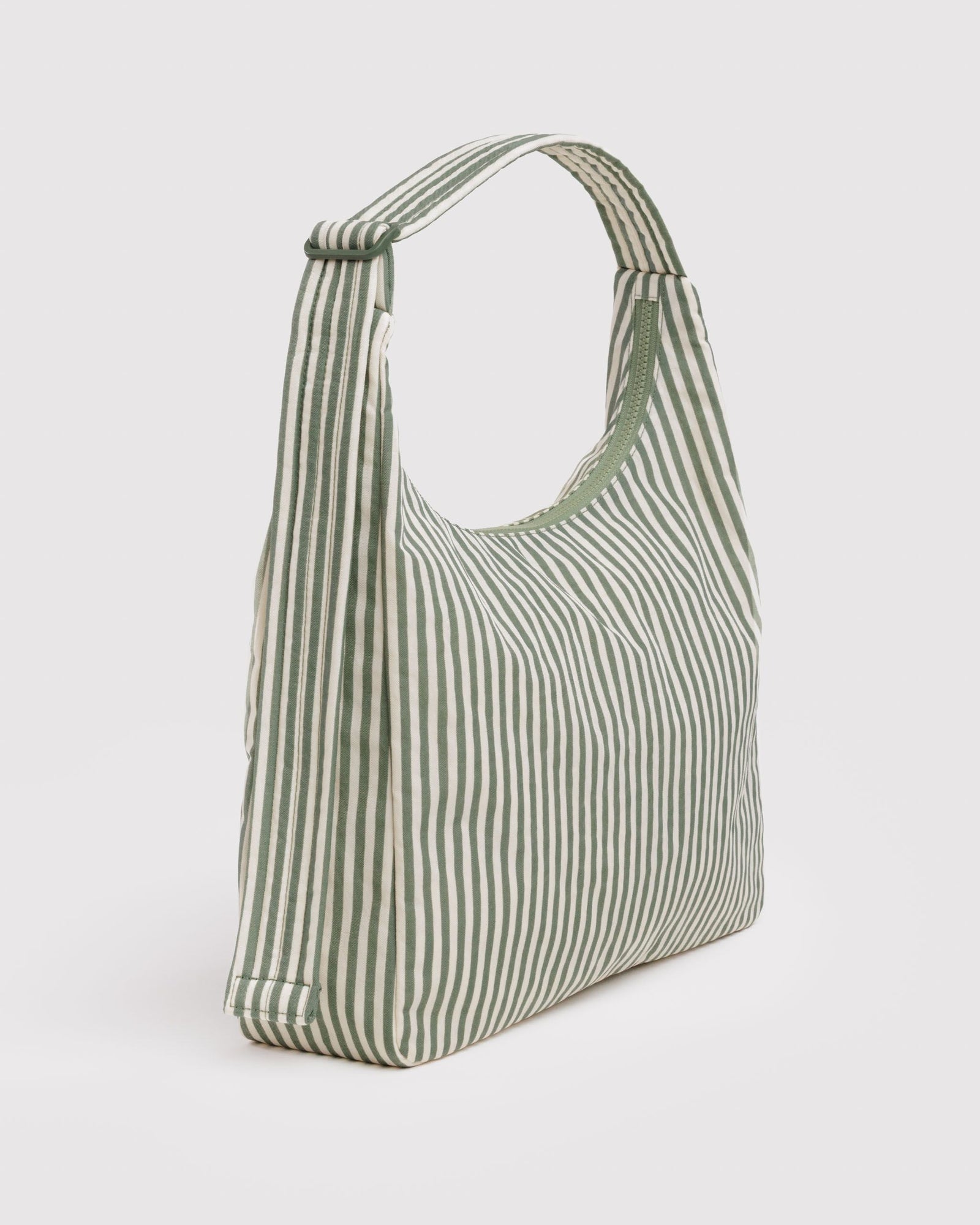 Nylon Shoulder Bag - Sage Stripe - Home Hold