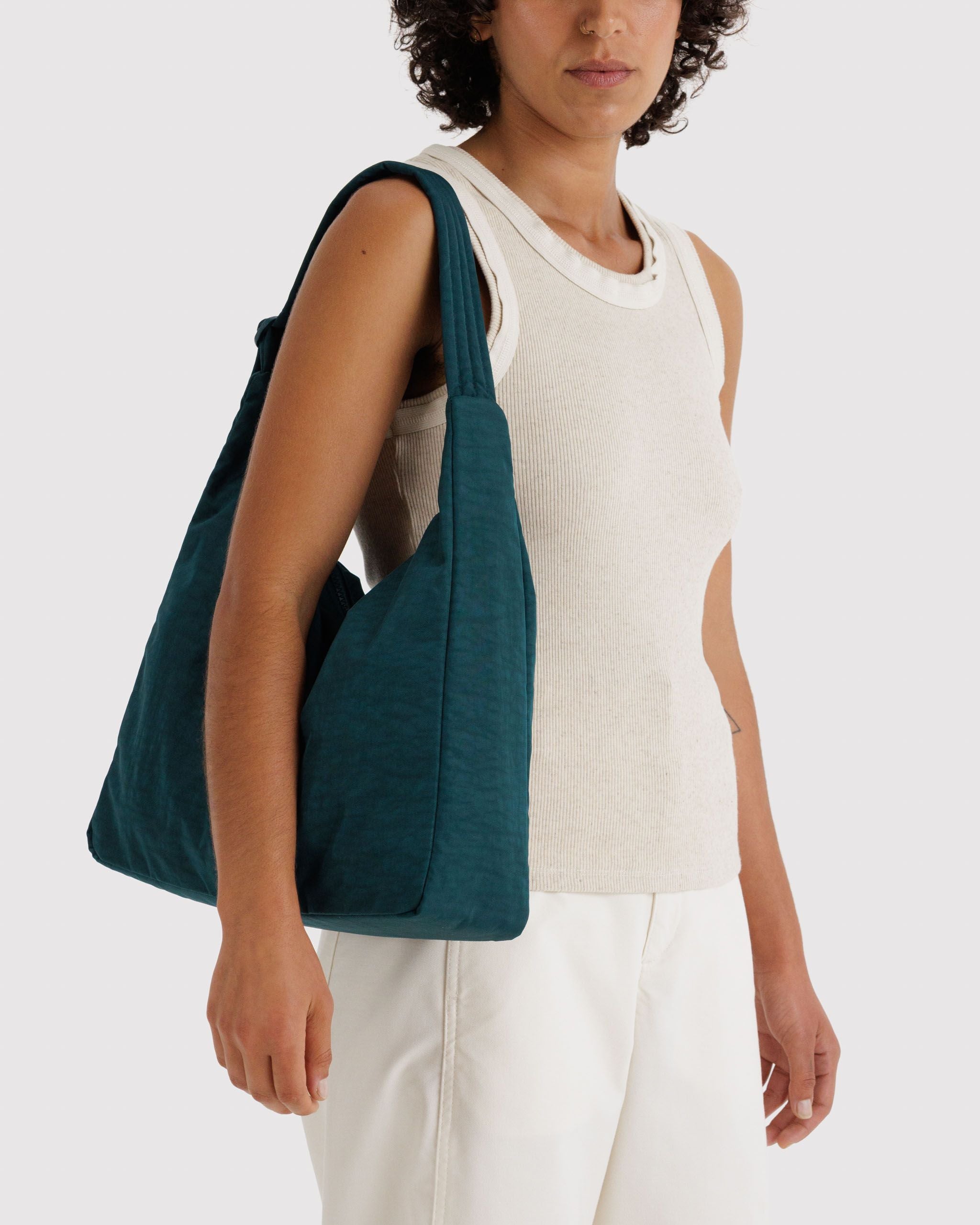 Nylon Shoulder Bag - Deep Sea - Daily Pack