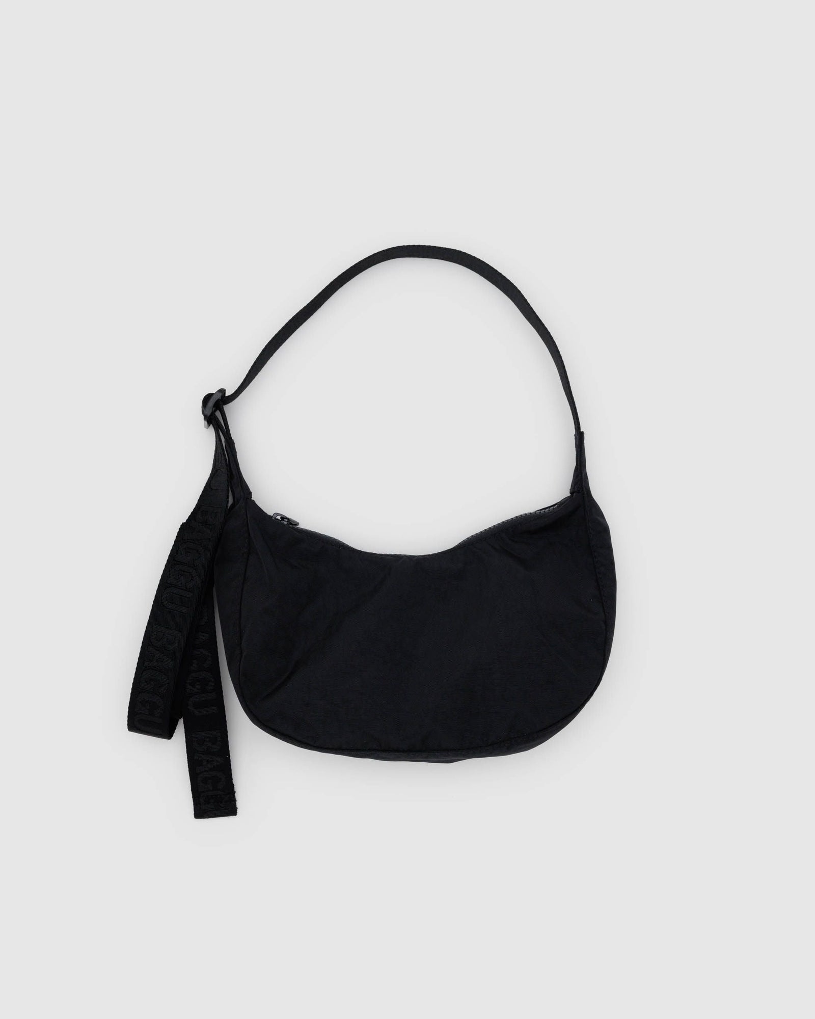 Small Nylon Crescent Bag - Black - Warm Blend