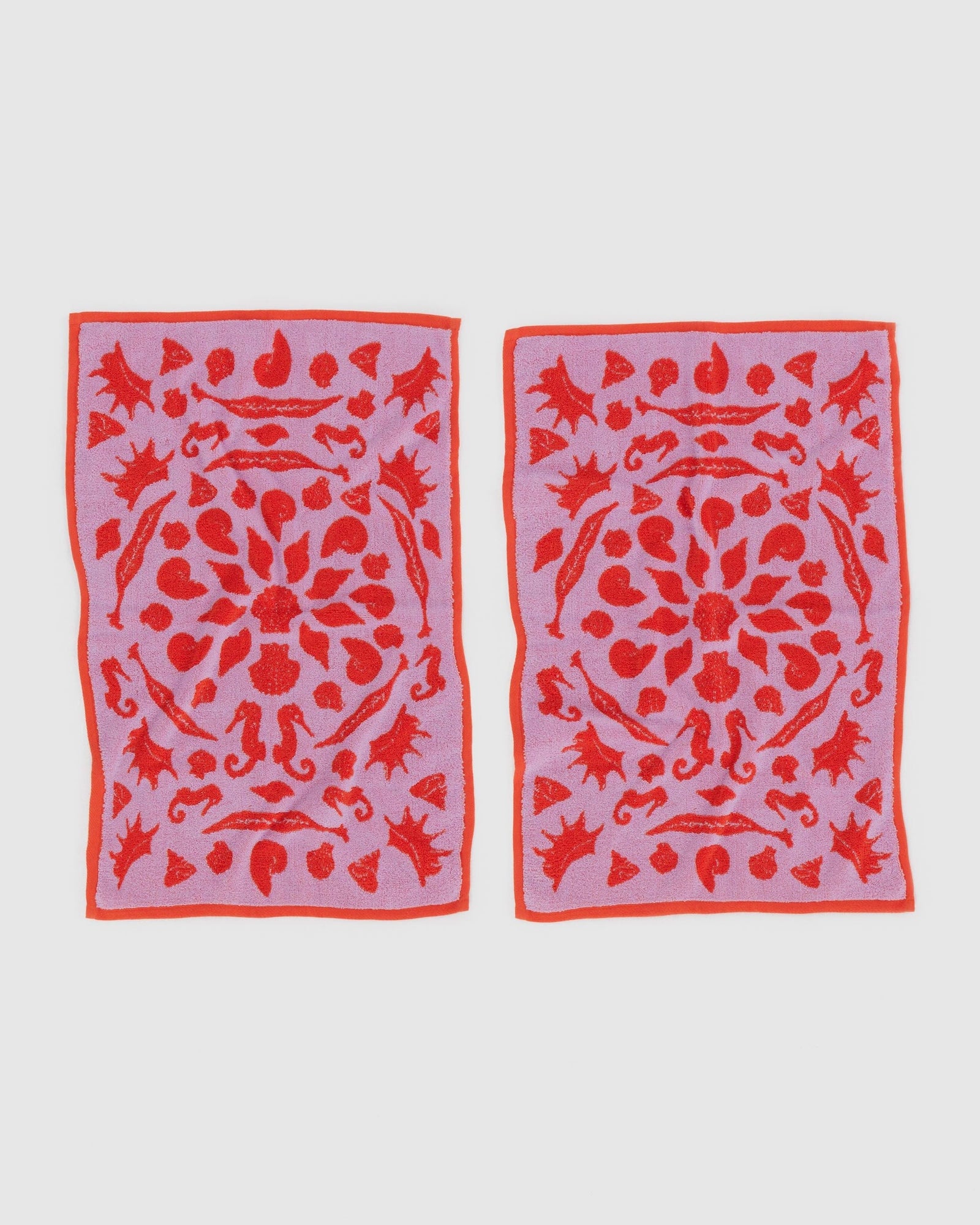 Hand Towel Set of 2 - Sea Shells - Weekend Pair