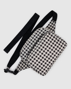 Fanny Pack - Black & White Gingham - Simple Hold