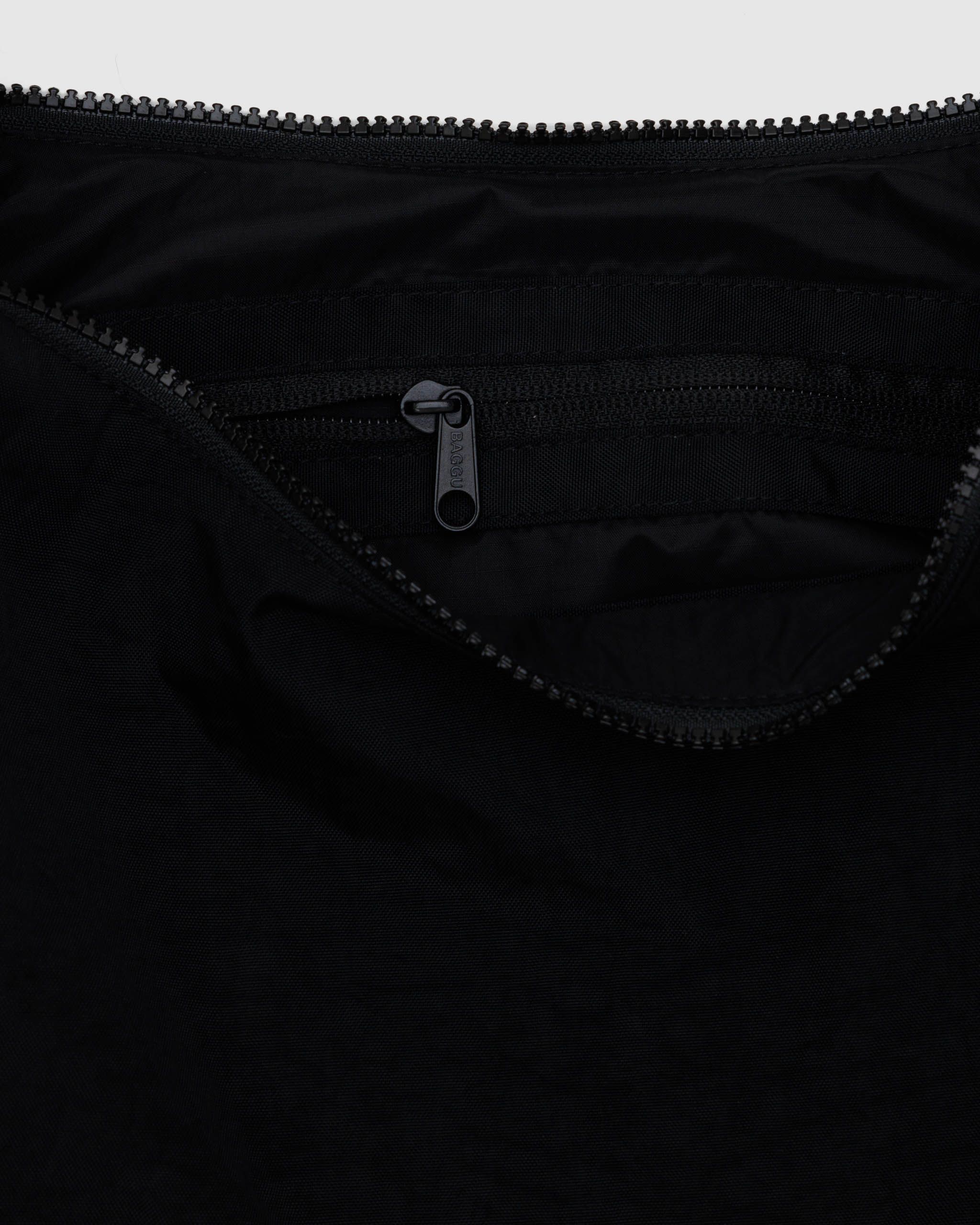 Medium Nylon Crescent Bag - Black - Warm Blend