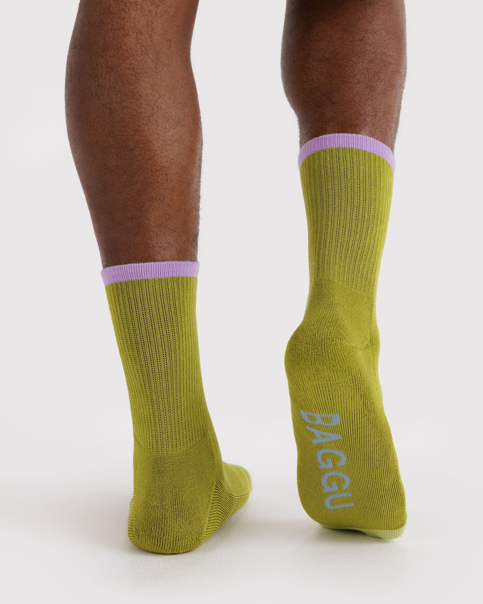 Ribbed Sock - Olive Mix - Travel Ready