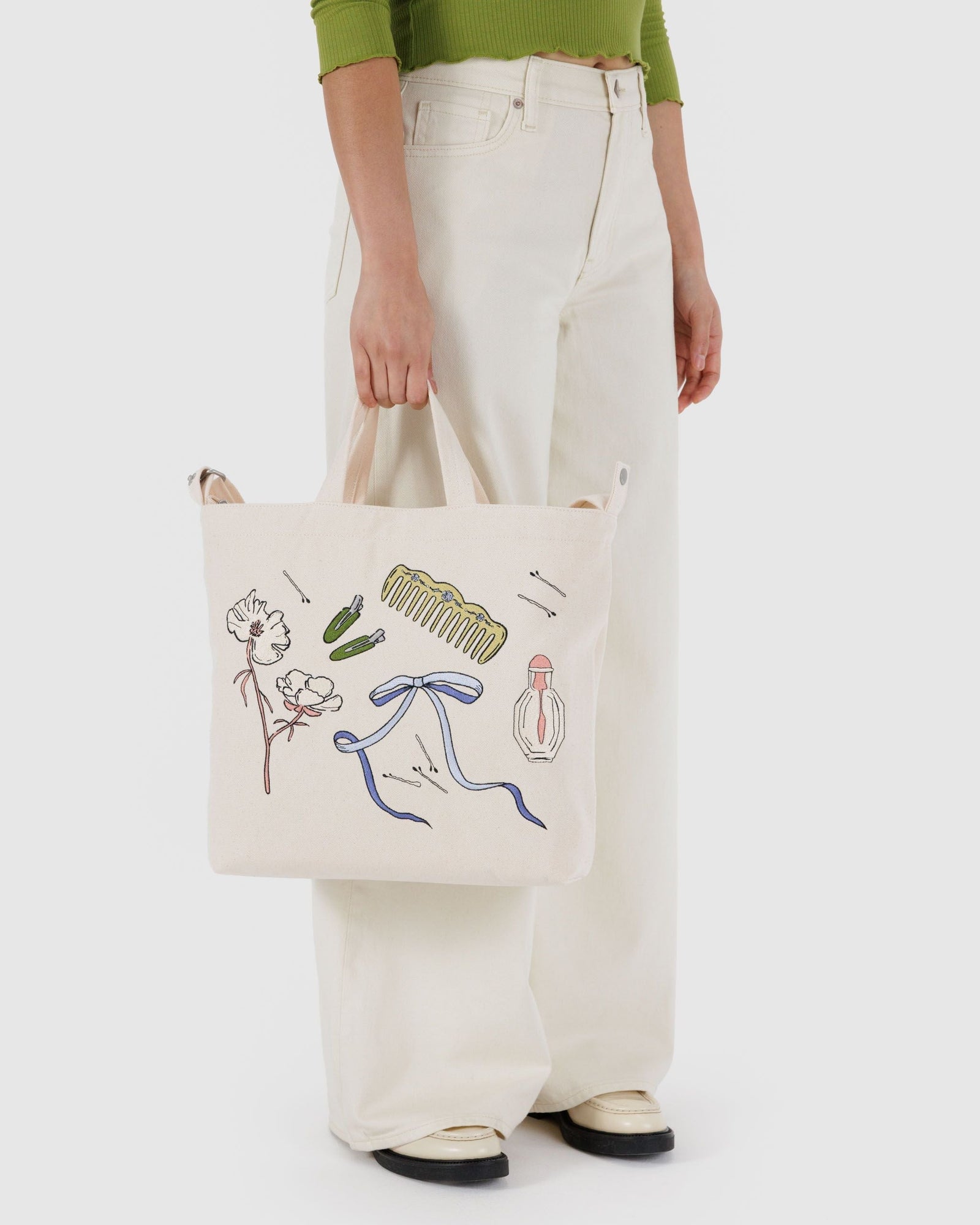 Horizontal Zip Duck Bag - Embroidered Get Ready With Me - Quick Setup