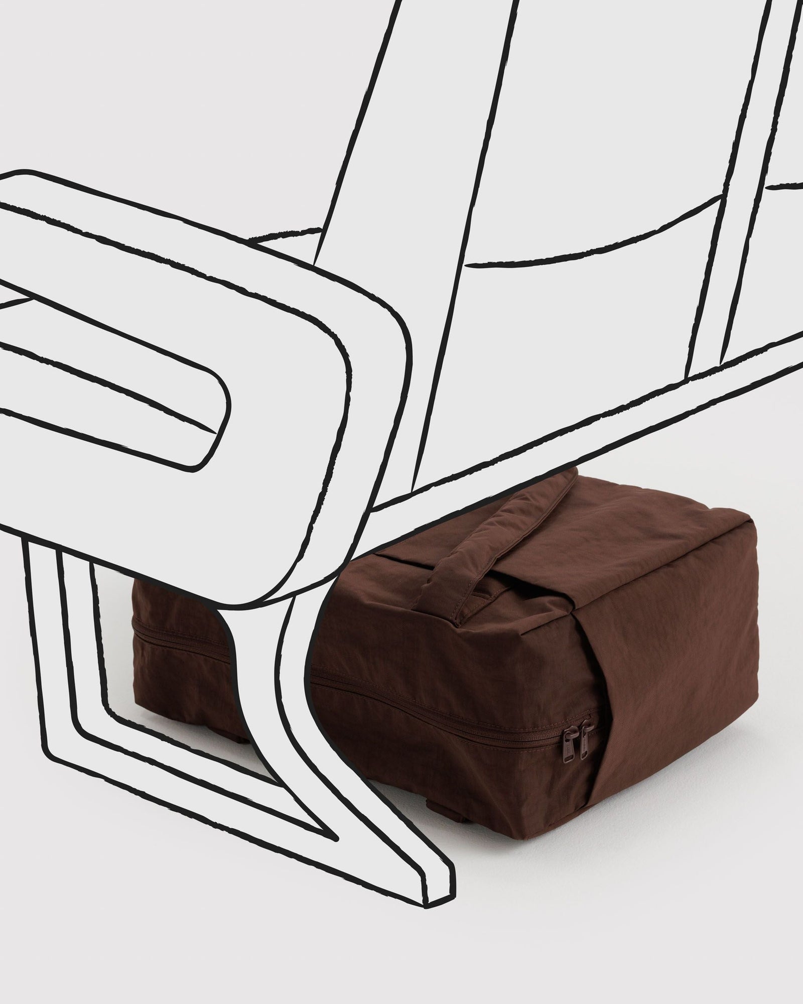Small Cloud Carry-On - Coffee - Easy Stow