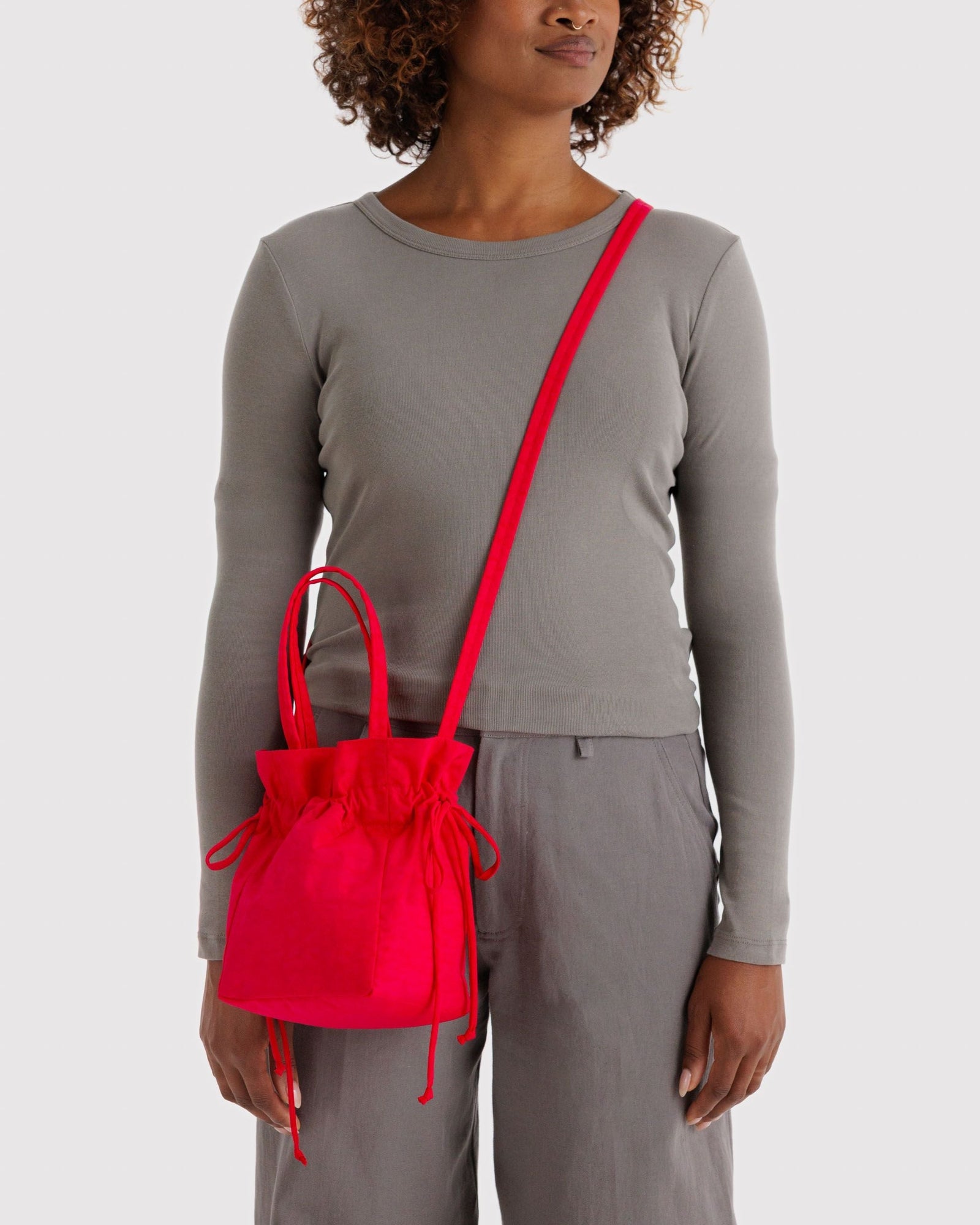 Nylon Drawstring Bag - Candy Apple - Light Storage