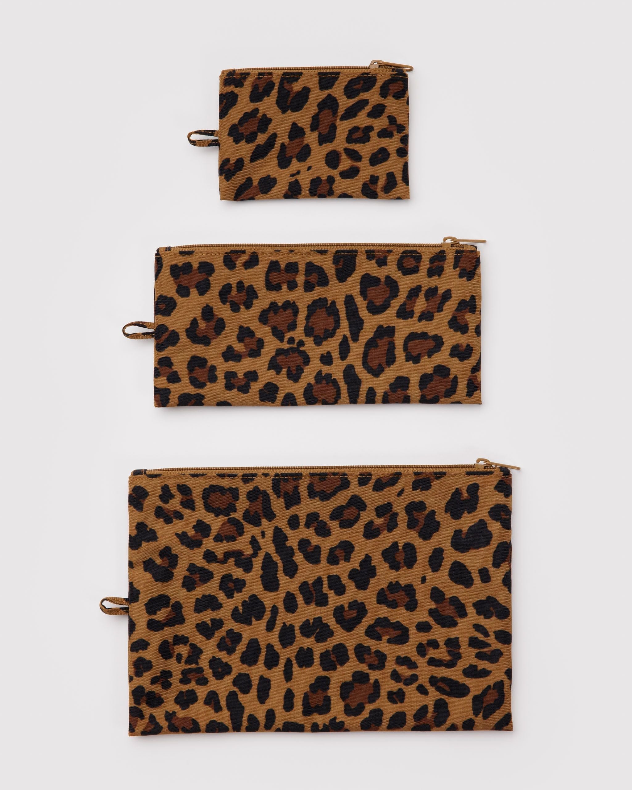 Flat Pouch Set - Leopard - Light Storage