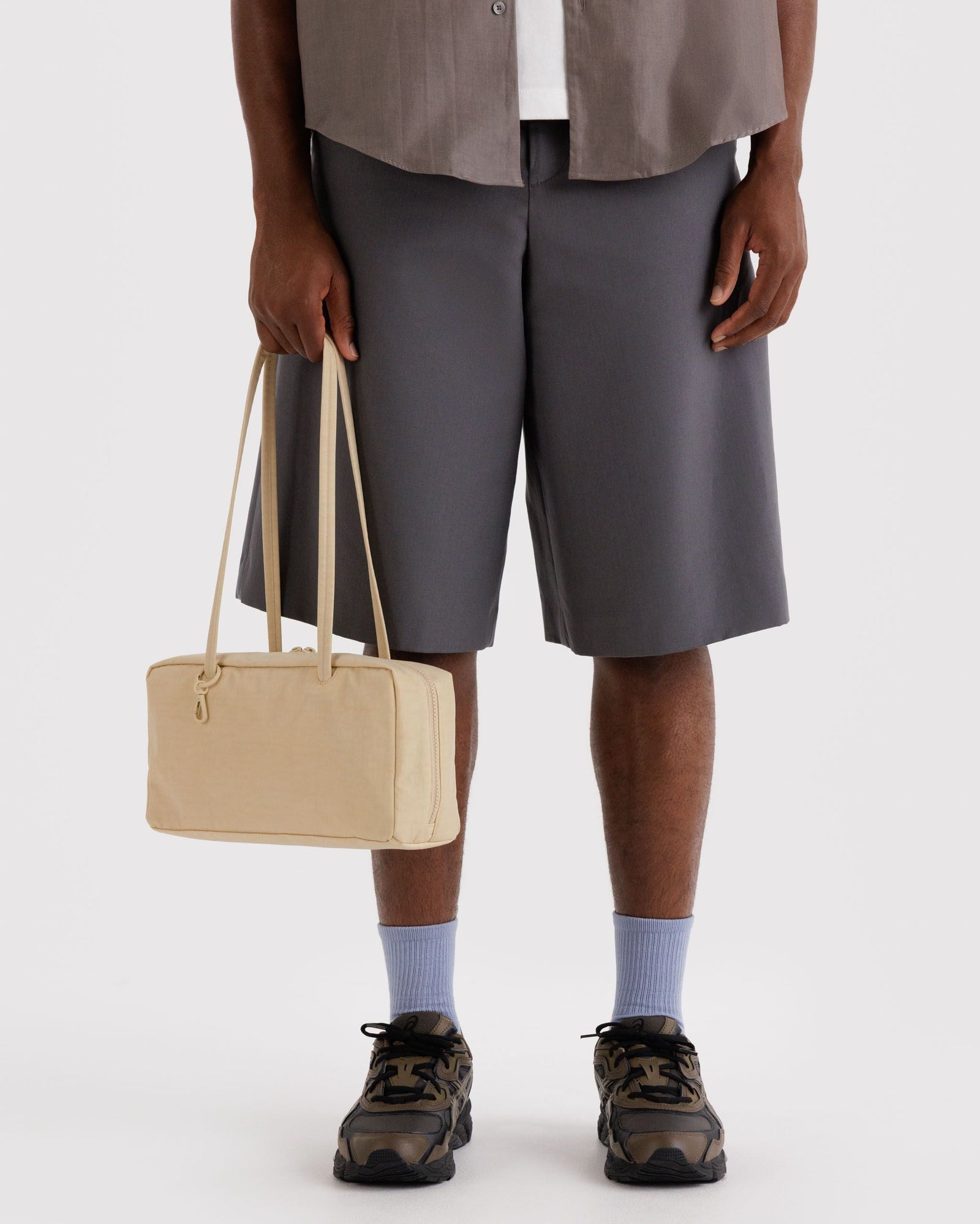 Nylon Bowler Bag - Custard - Simple Hold