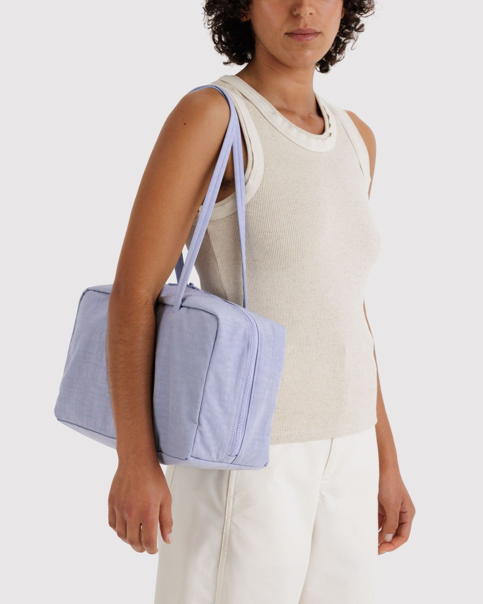 Medium Nylon Bowler Bag - Mist - Warm Blend