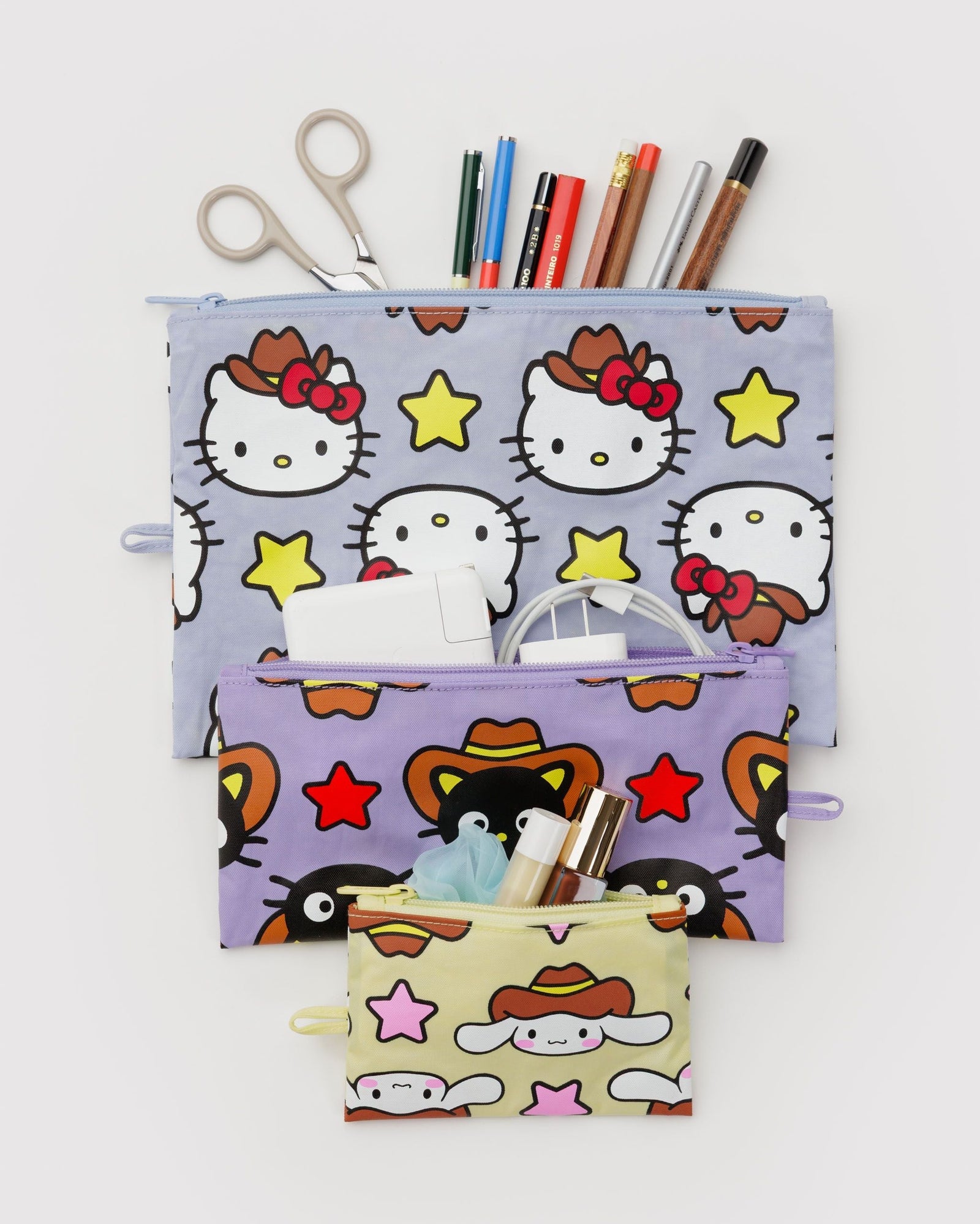 Flat Pouch Set - Hello Kitty & Friends Western - Quick Grab