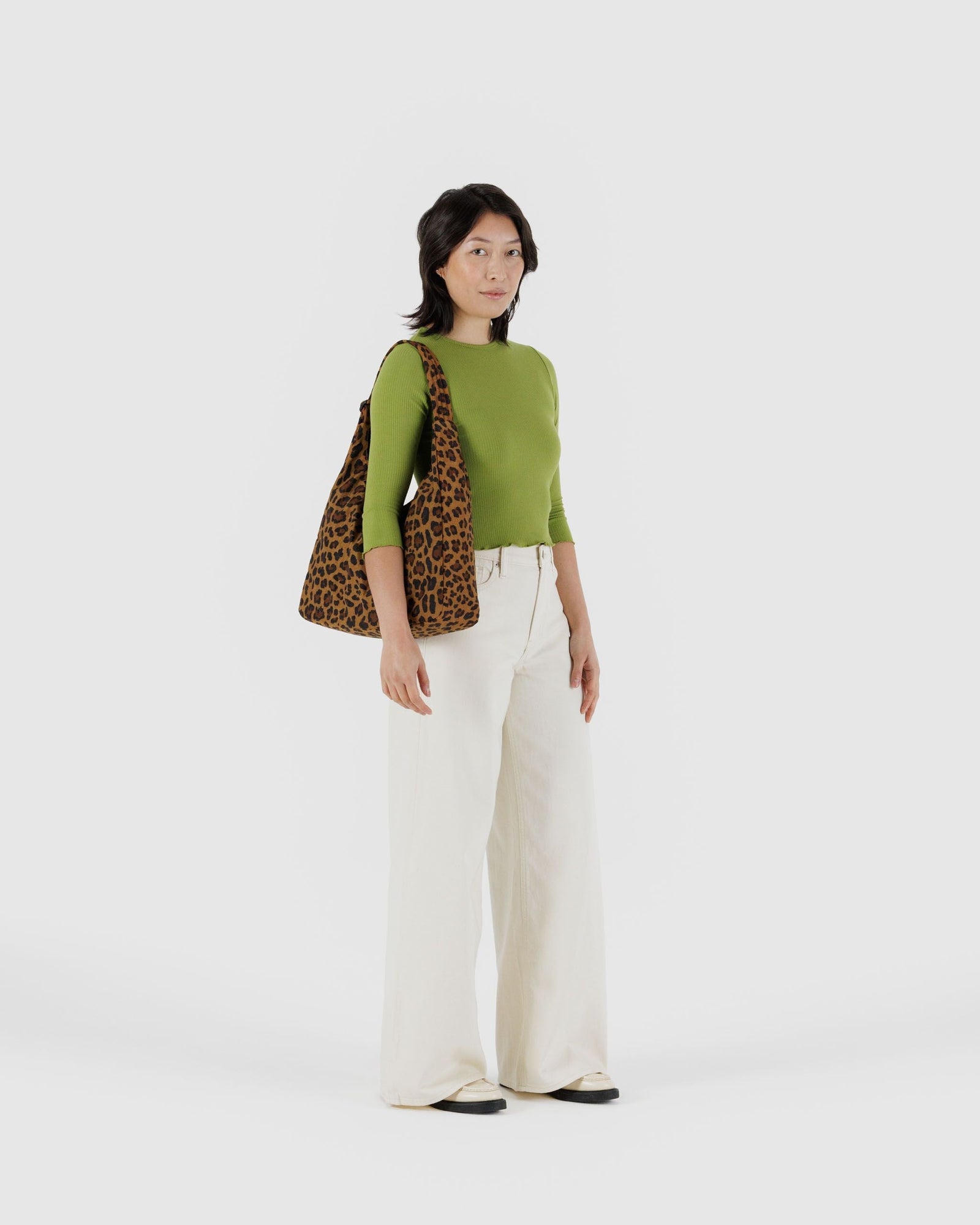 Nylon Shoulder Bag - Leopard - Daily Pack