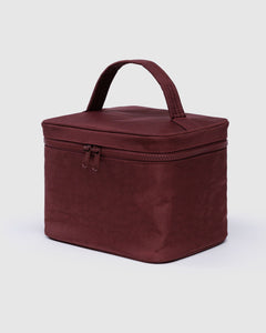 Large Cosmetic Case - Mahogany - Travel Ready