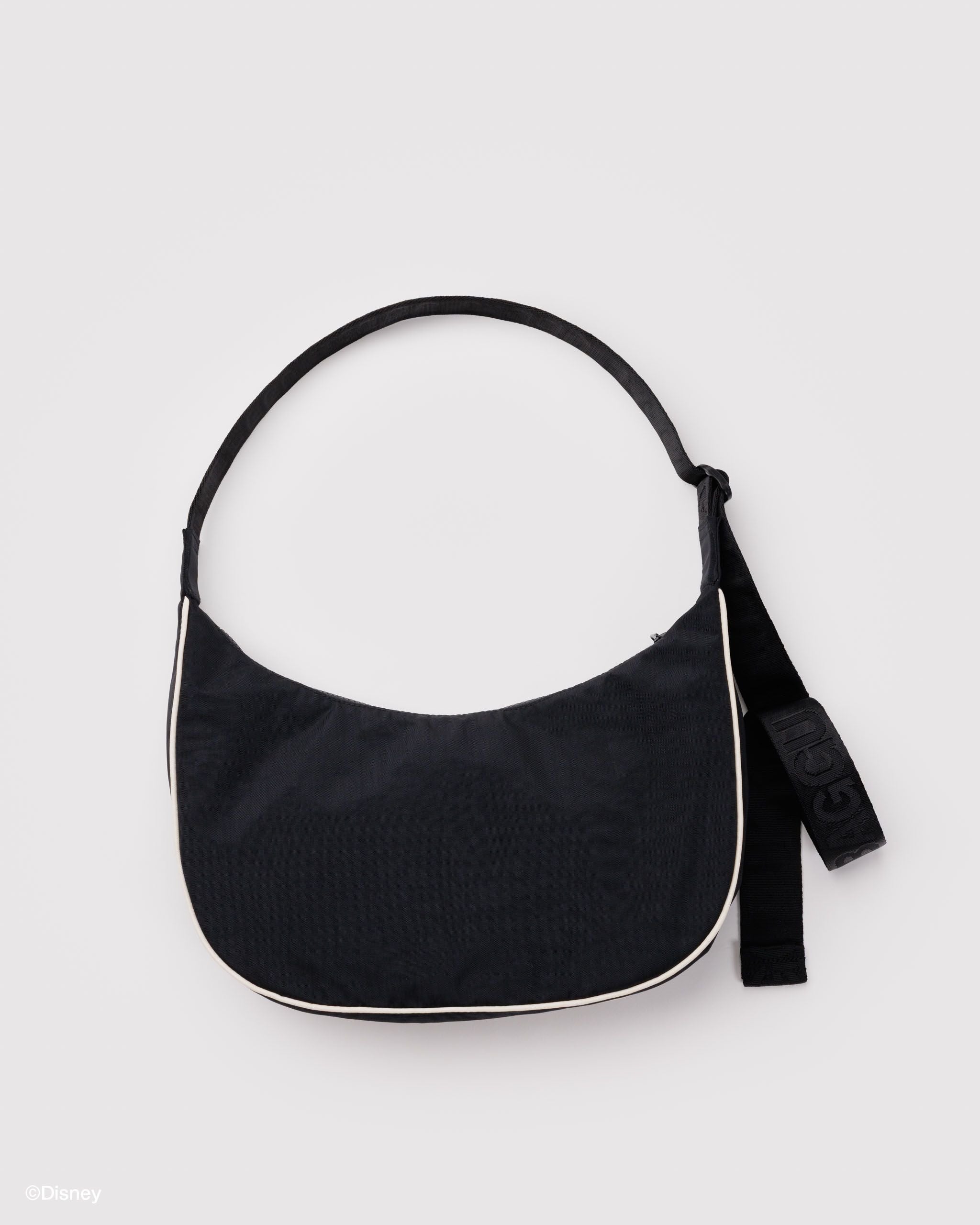 Medium Nylon Crescent Bag - Embroidered Mickey Mouse Club - Gentle Mist