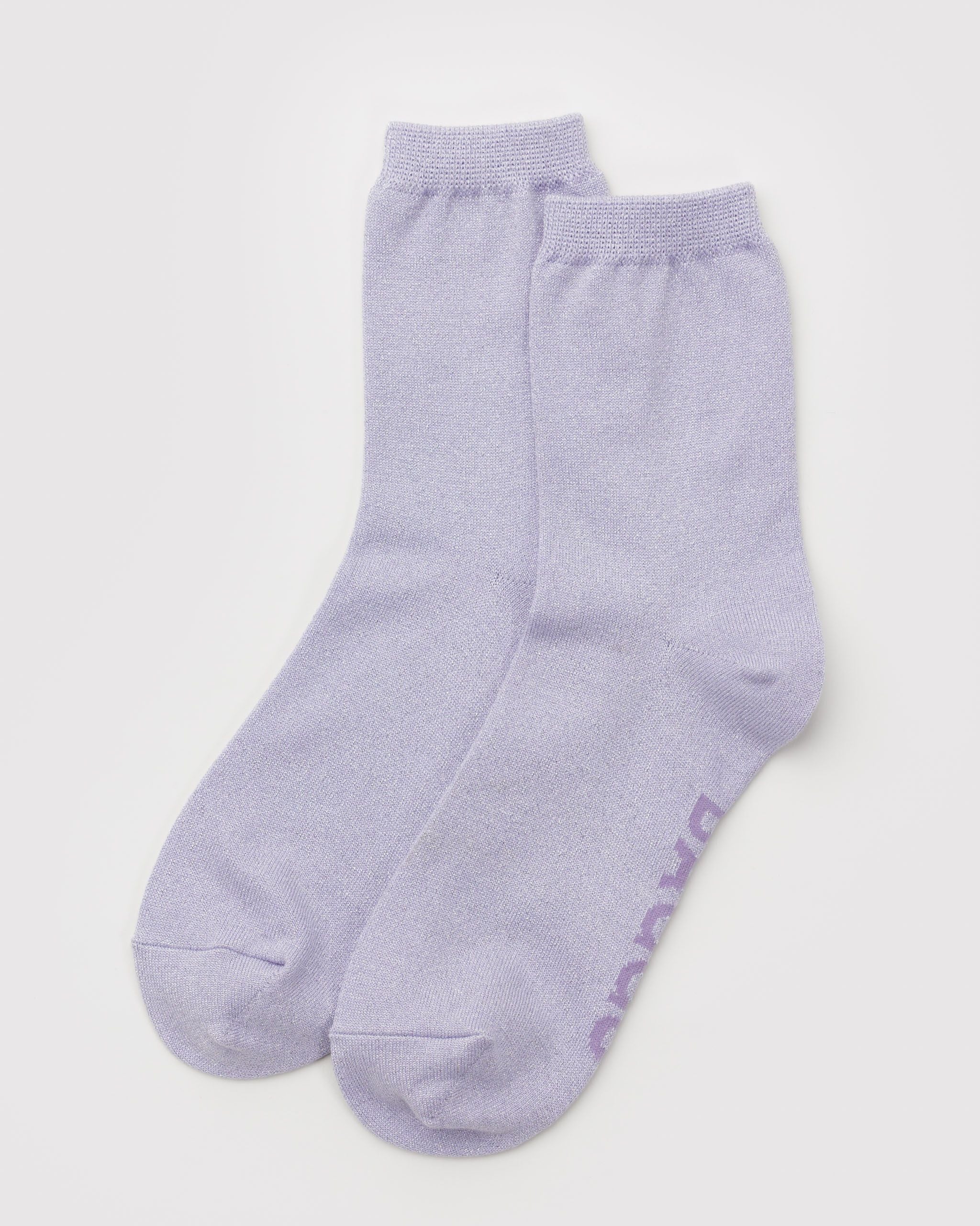 Crew Sock - Lilac Metallic - Easy Stow