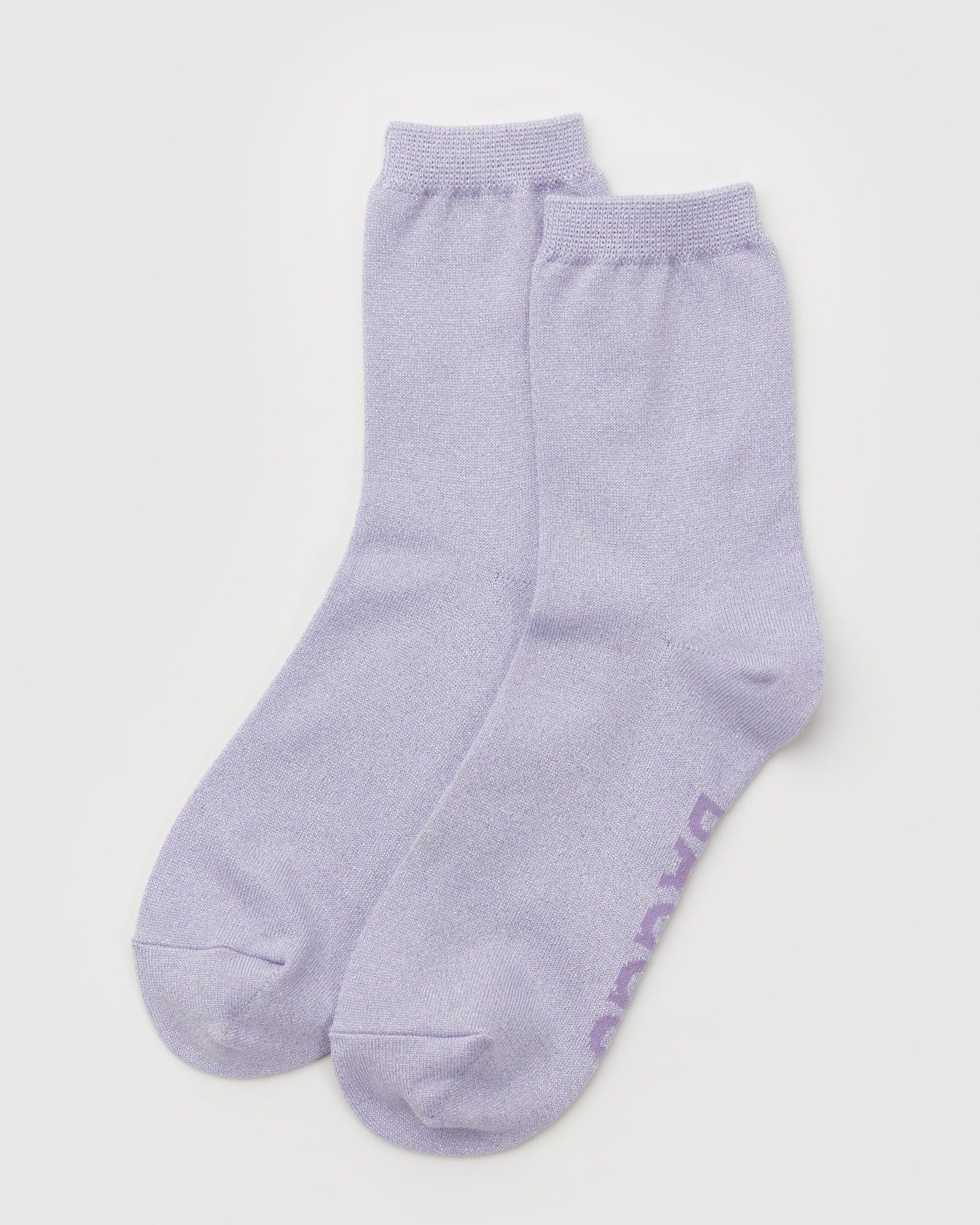 Crew Sock - Lilac Metallic - Travel Ready
