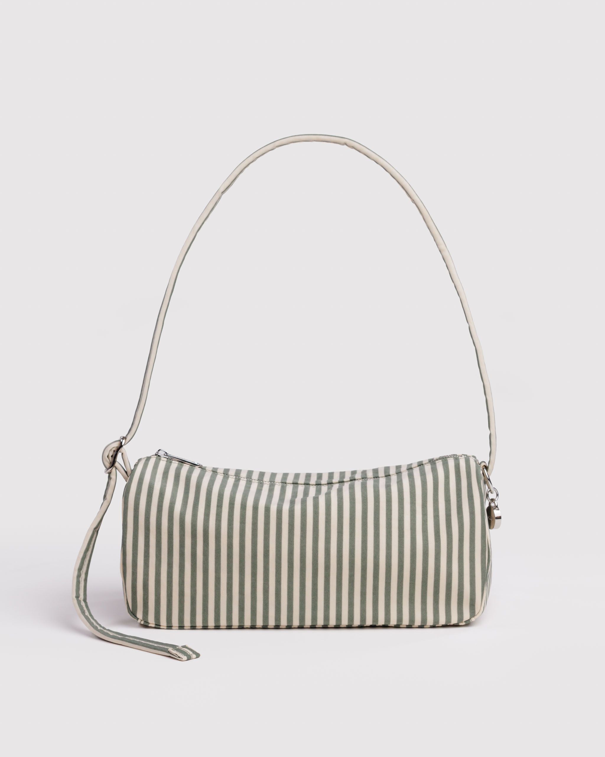 Nylon Loaf Bag - Sage Stripe - Home Hold