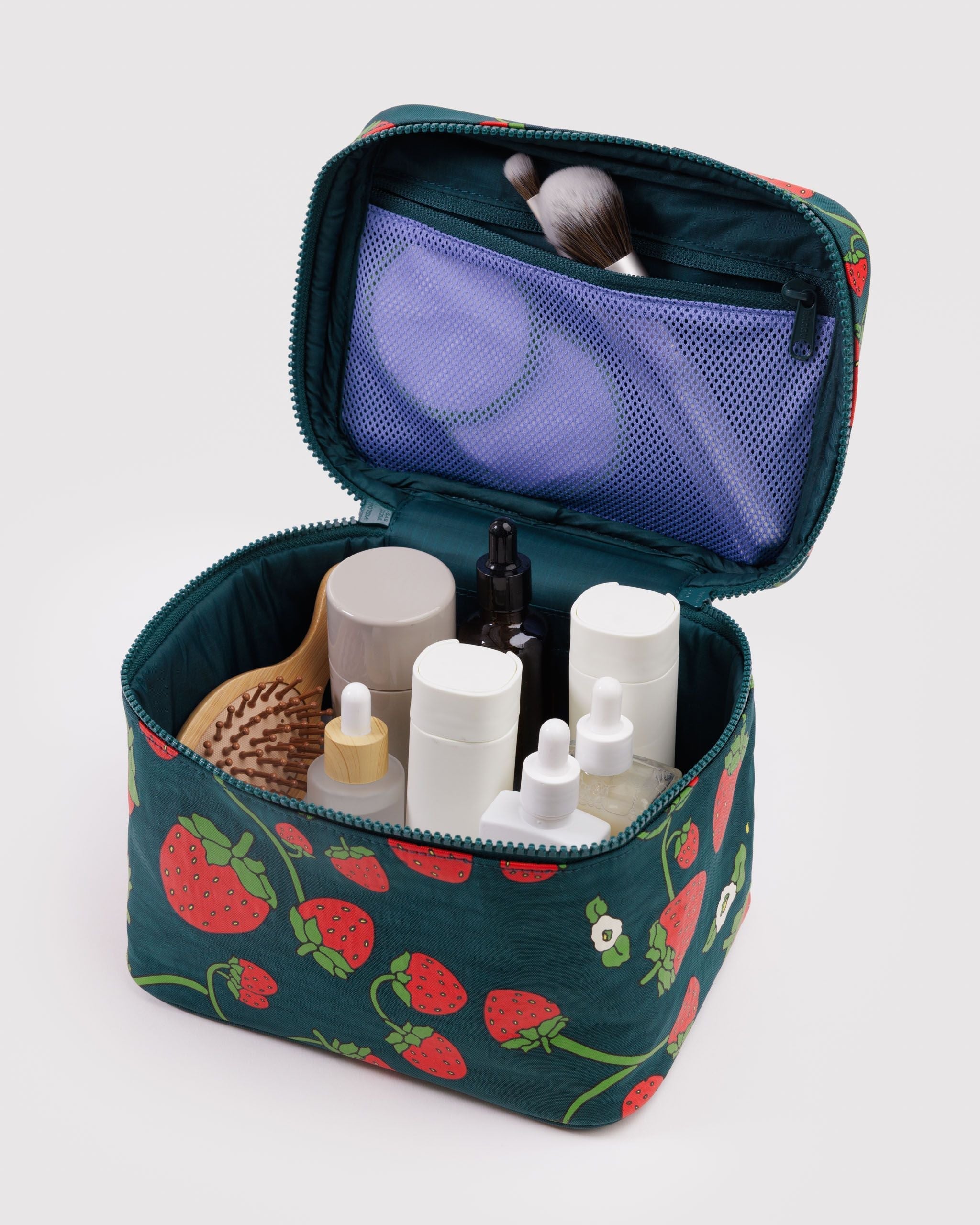 Large Cosmetic Case - Strawberry Blossom - Easy Store