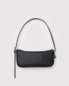 Recycled Leather Pochette - Black - Daily Pack