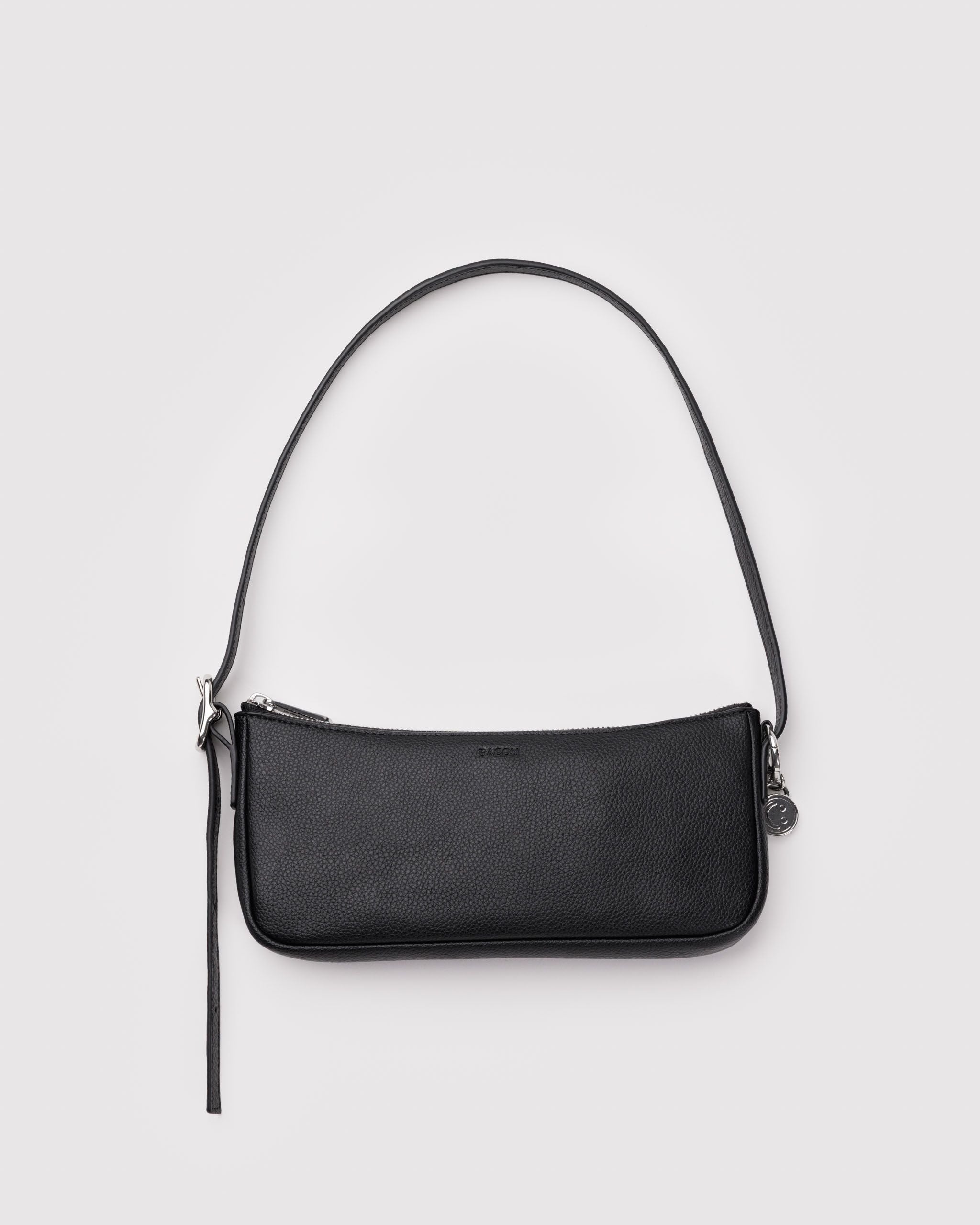 Recycled Leather Pochette - Black - Quick Grab