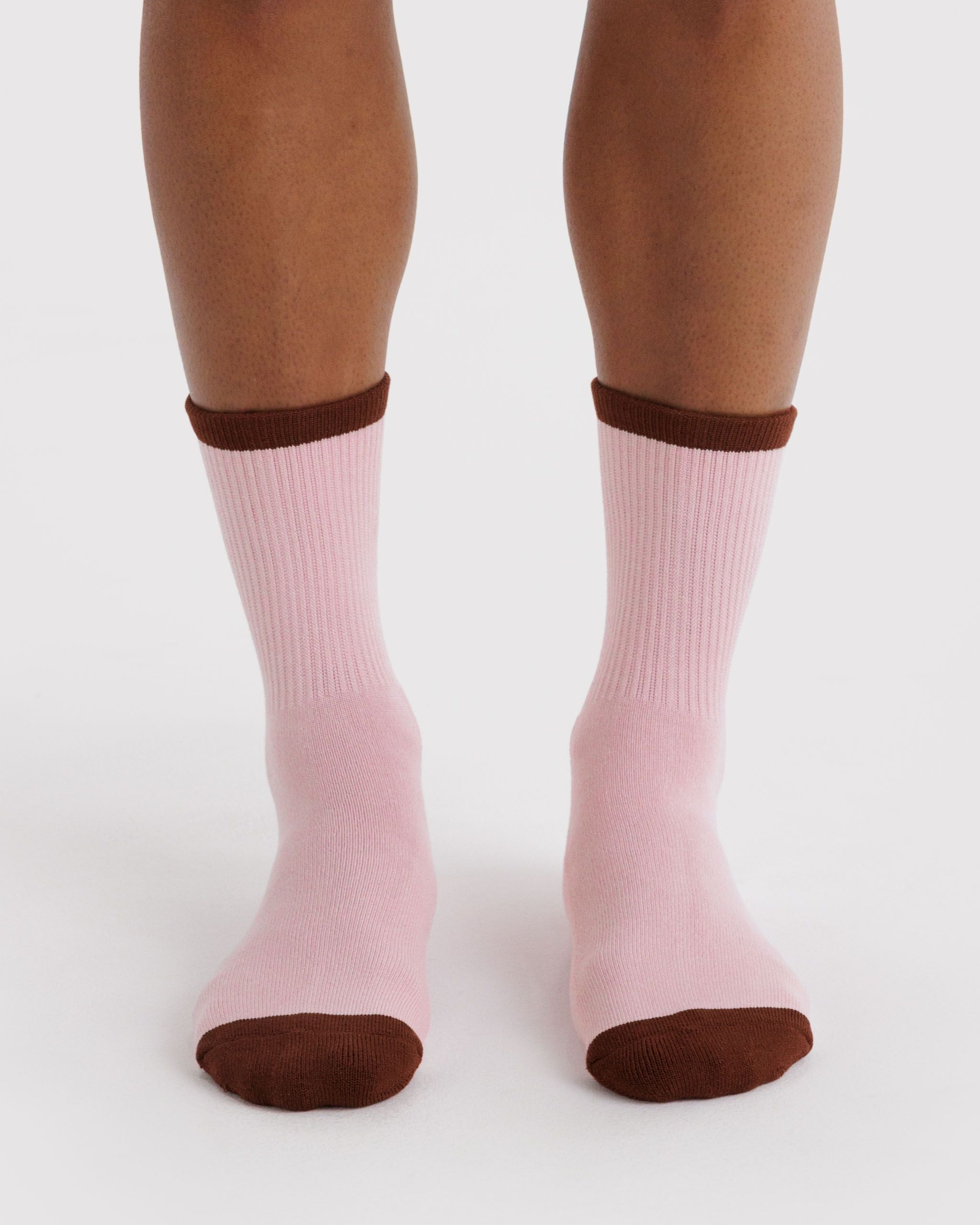 Ribbed Sock - Blush Mix - Easy Stow