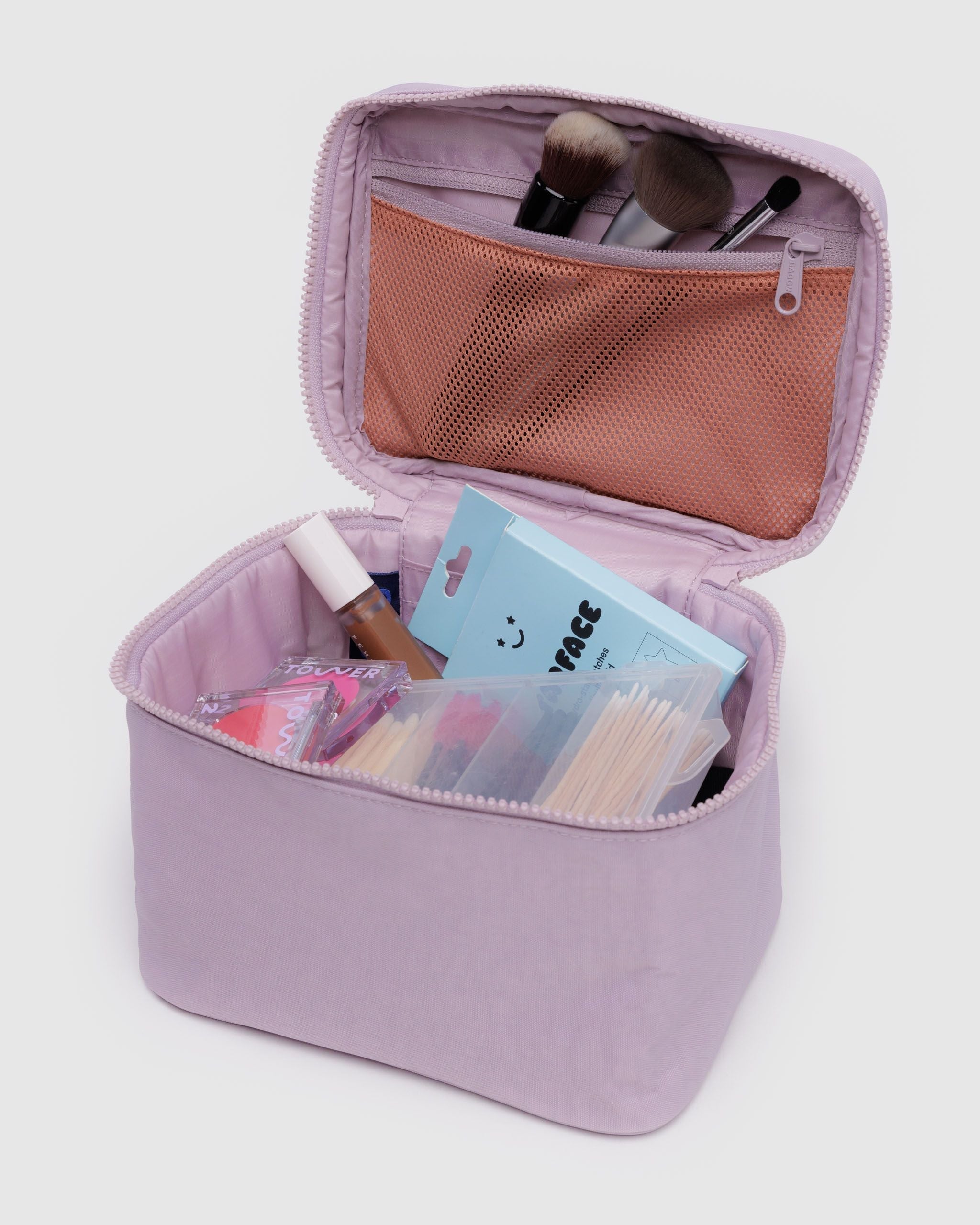 Large Cosmetic Case - Dusty Pink - Clean Setup