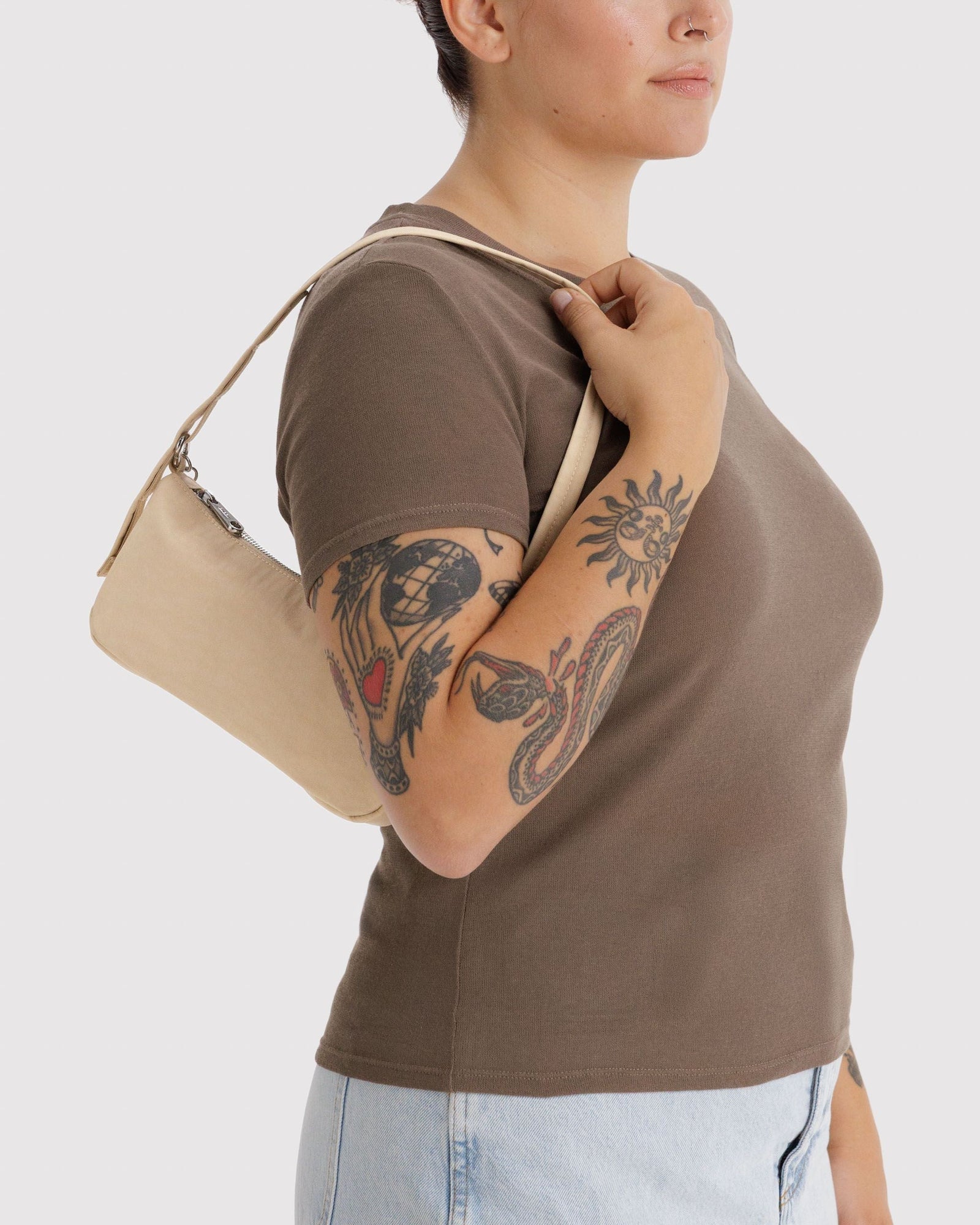 Nylon Pochette - Custard - Home Hold