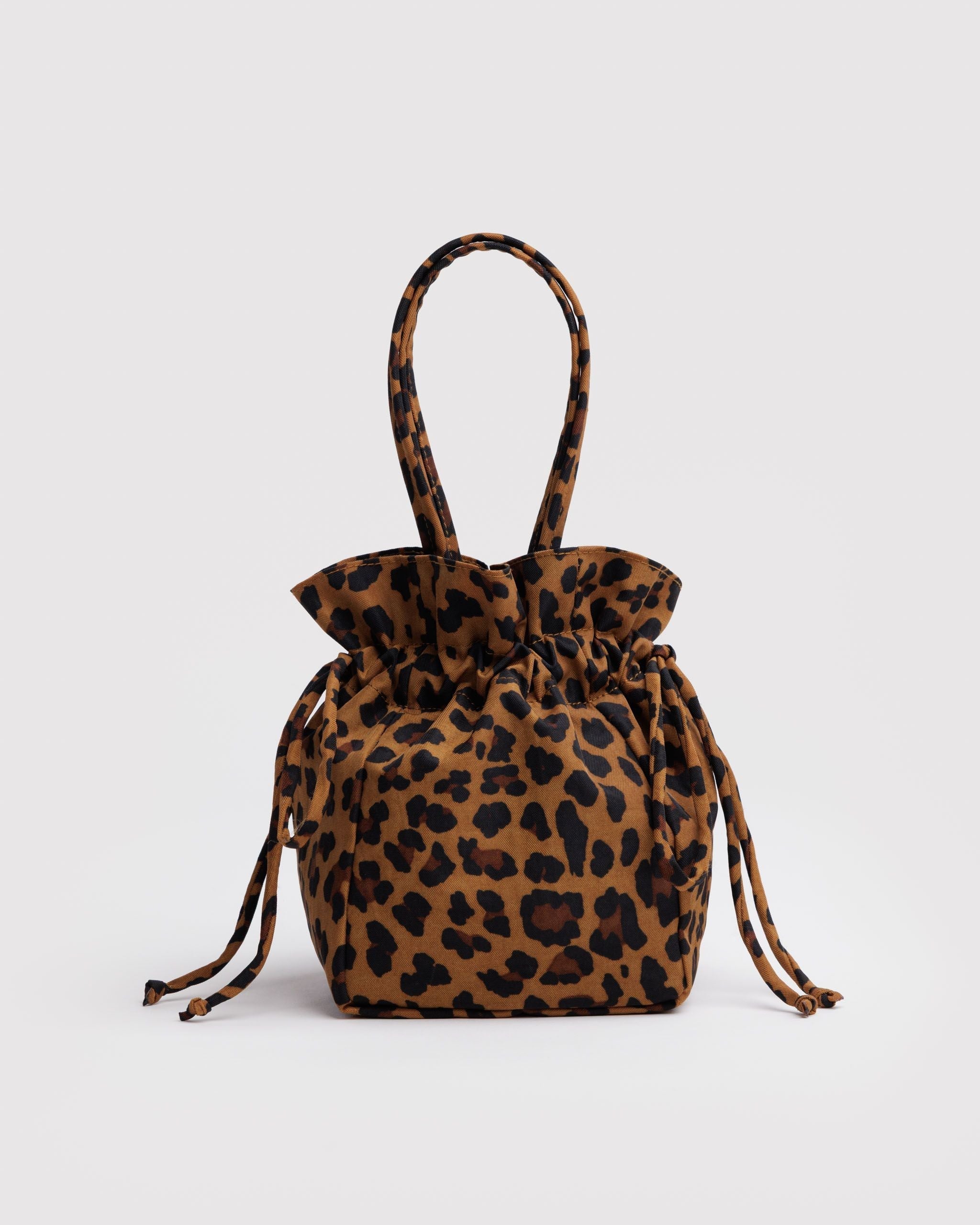 Nylon Drawstring Bag - Leopard - Simple Hold