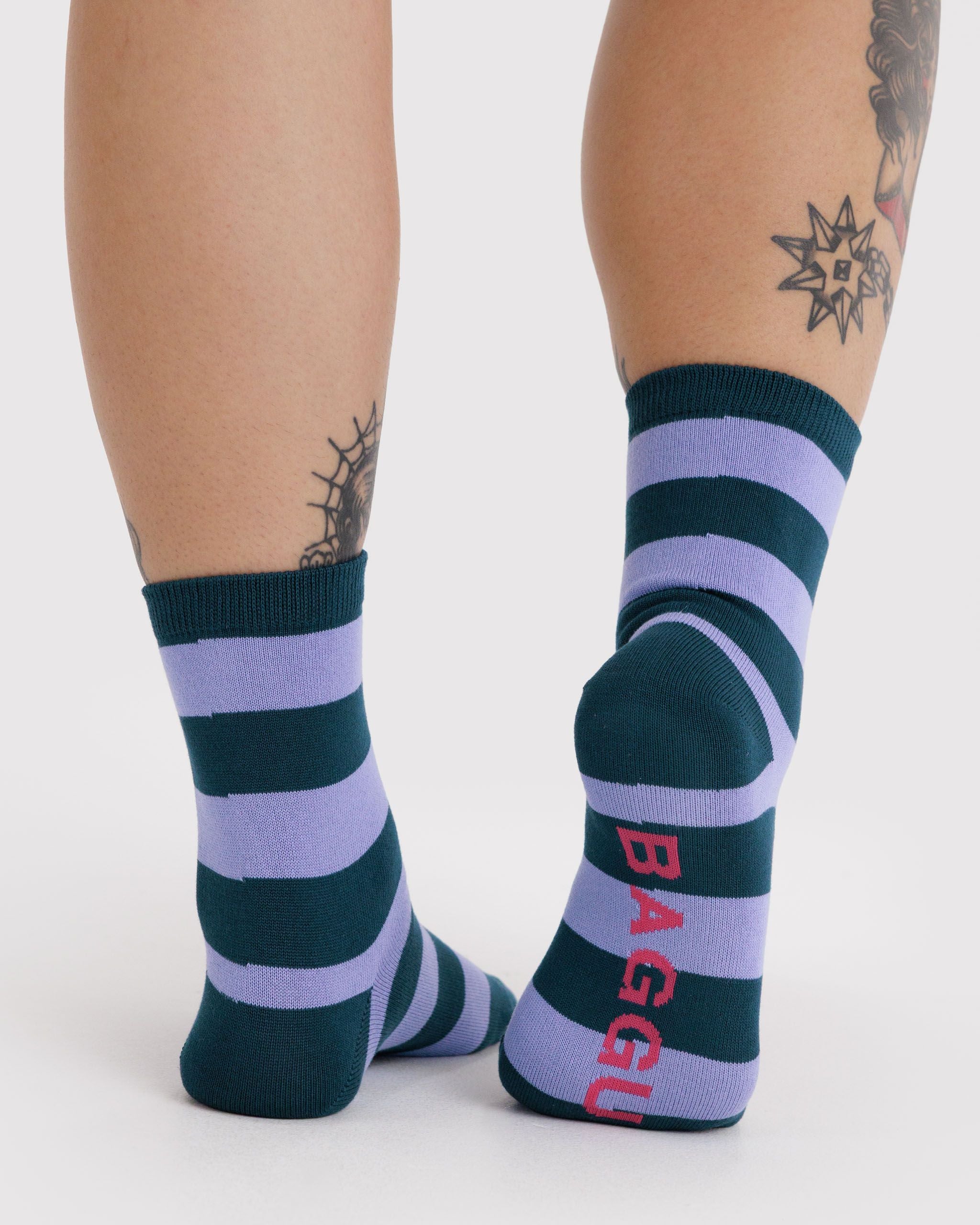 Crew Sock - Malachite Stripe - Clean Setup
