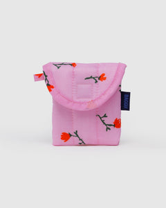 Puffy Earbuds Case - Painted Wildflower - Clean Setup