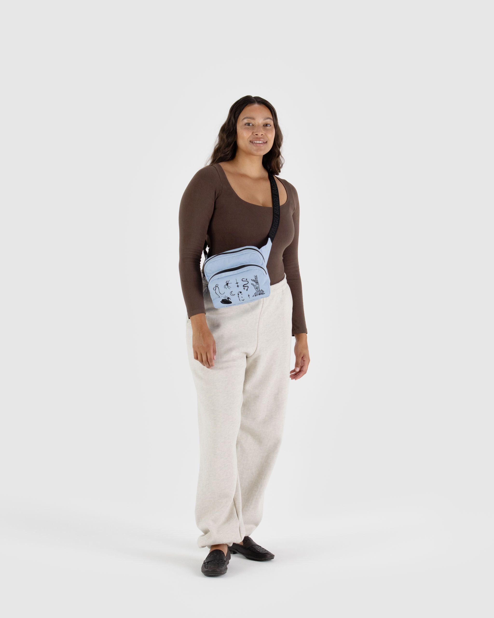 Fanny Pack - Embroidered Ballet Icons - Travel Ready