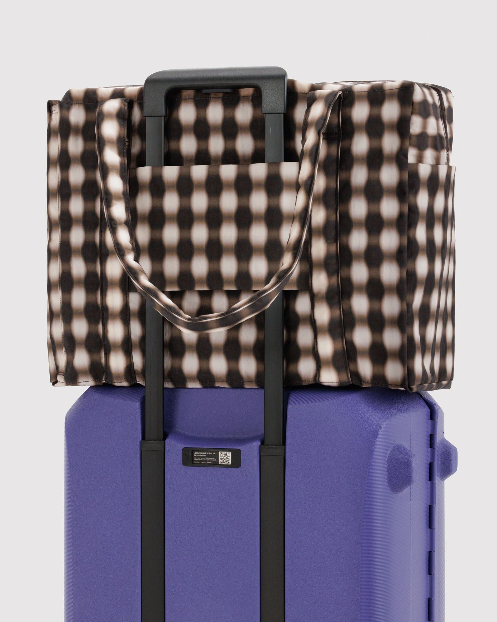 Cloud Carry-on - Blurred Gingham Brown - Quick Setup