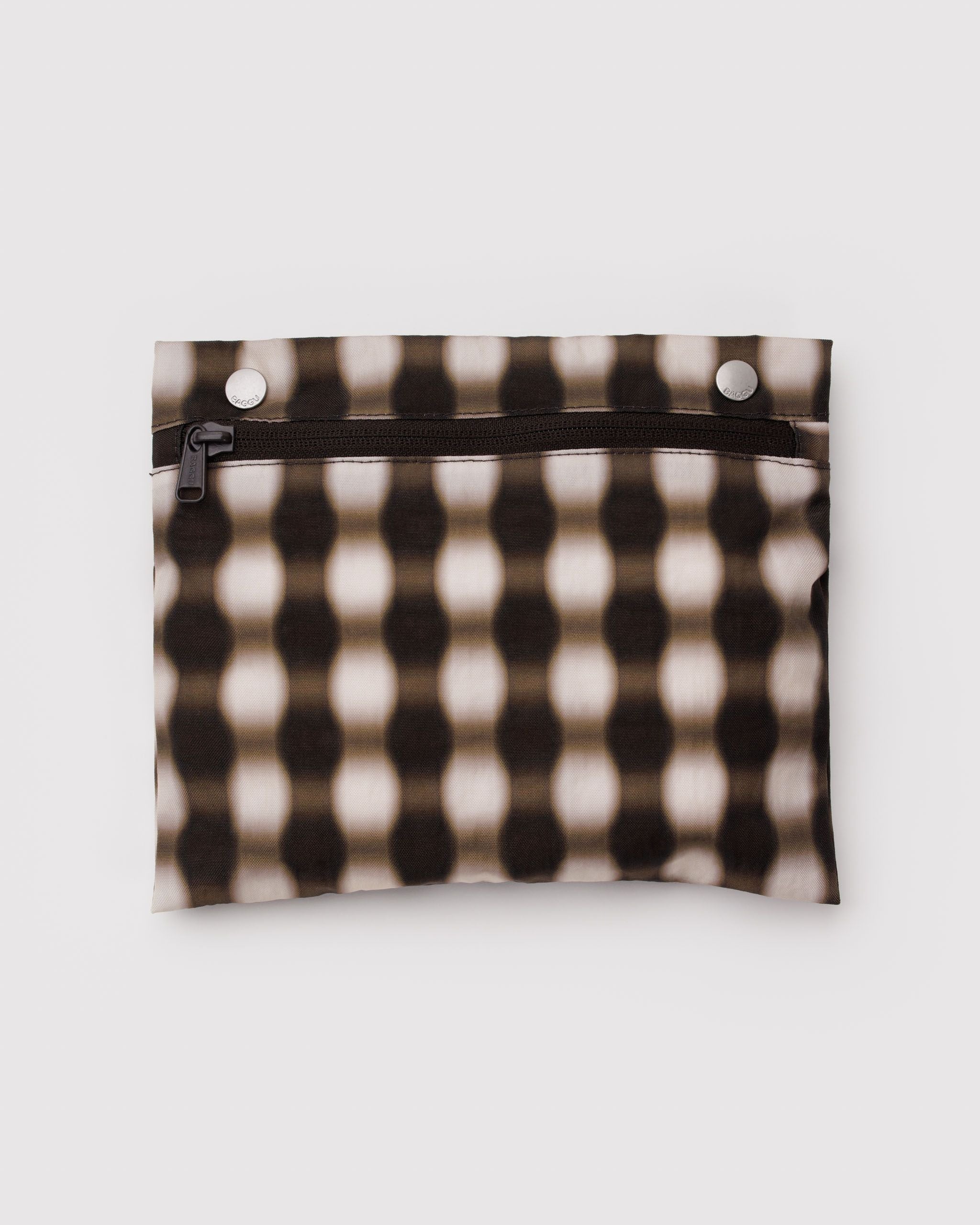 Everyday Cloud Bag - Blurred Gingham Brown - Simple Hold