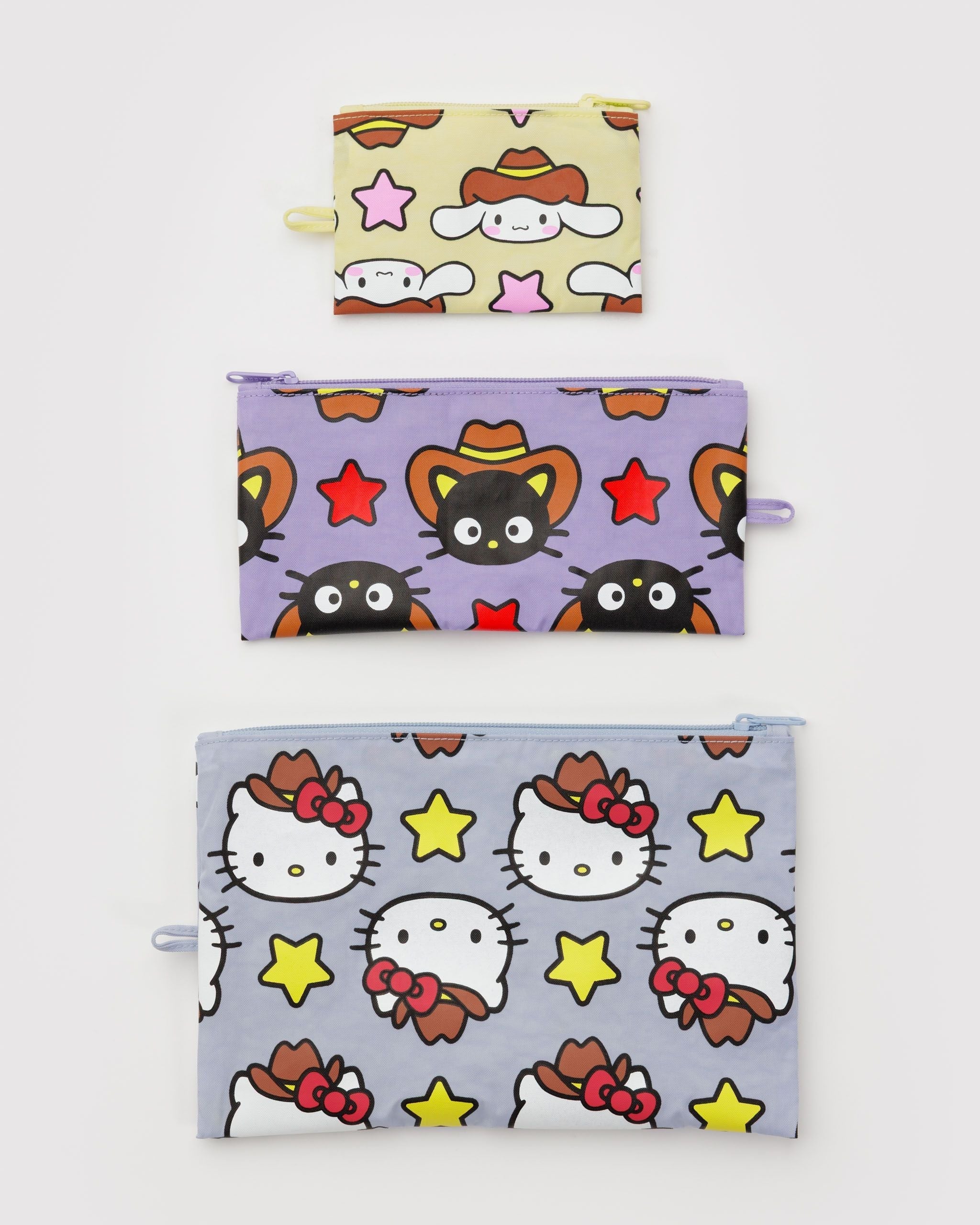 Flat Pouch Set - Hello Kitty & Friends Western - Easy Store