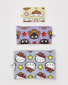 Flat Pouch Set - Hello Kitty & Friends Western - Simple Hold