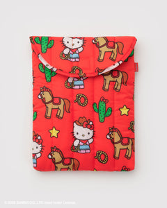 Puffy Laptop Sleeve 13"/14" - Hello Kitty Western - Quick Setup
