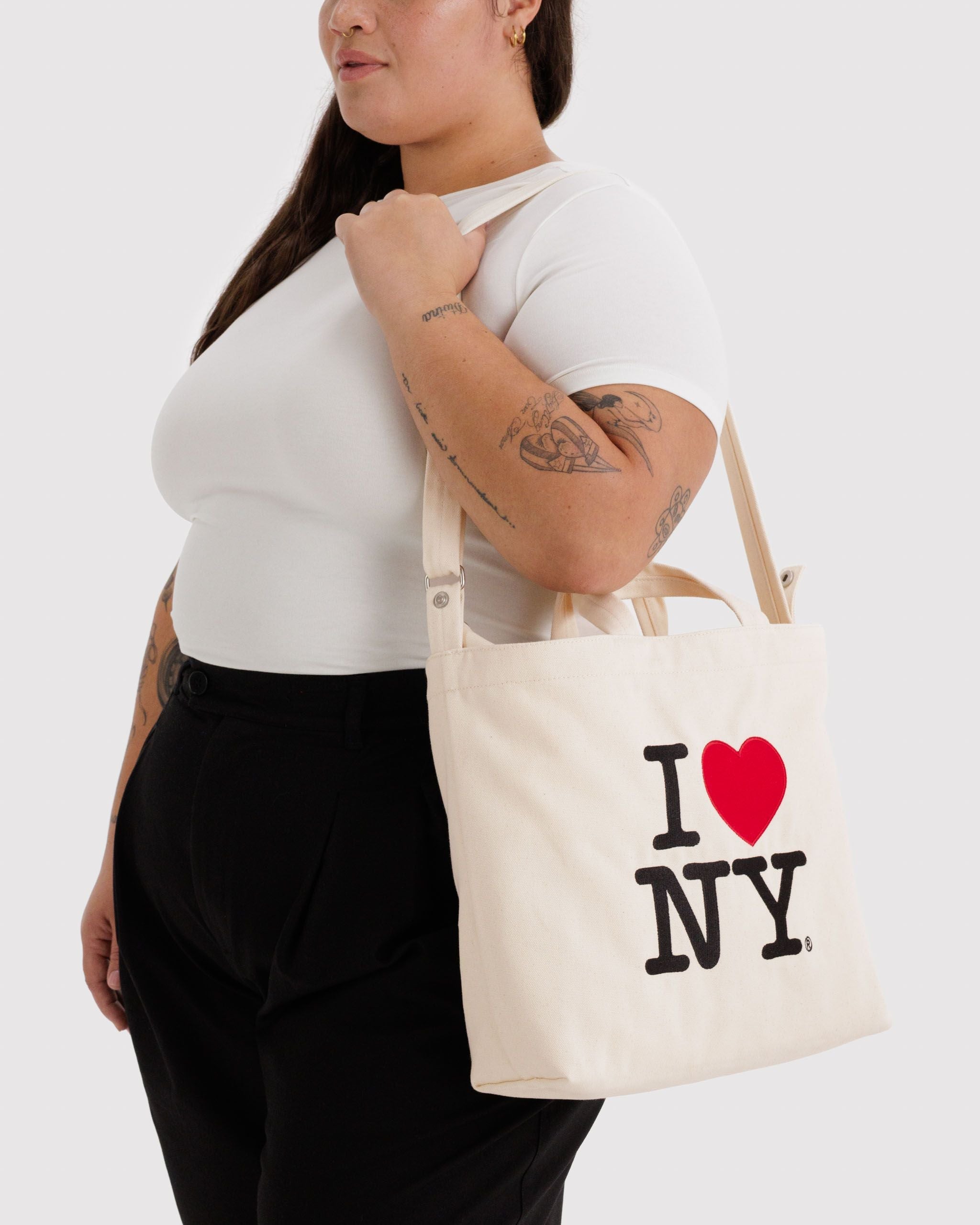 Horizontal Zip Duck Bag - I Love NY - Easy Store
