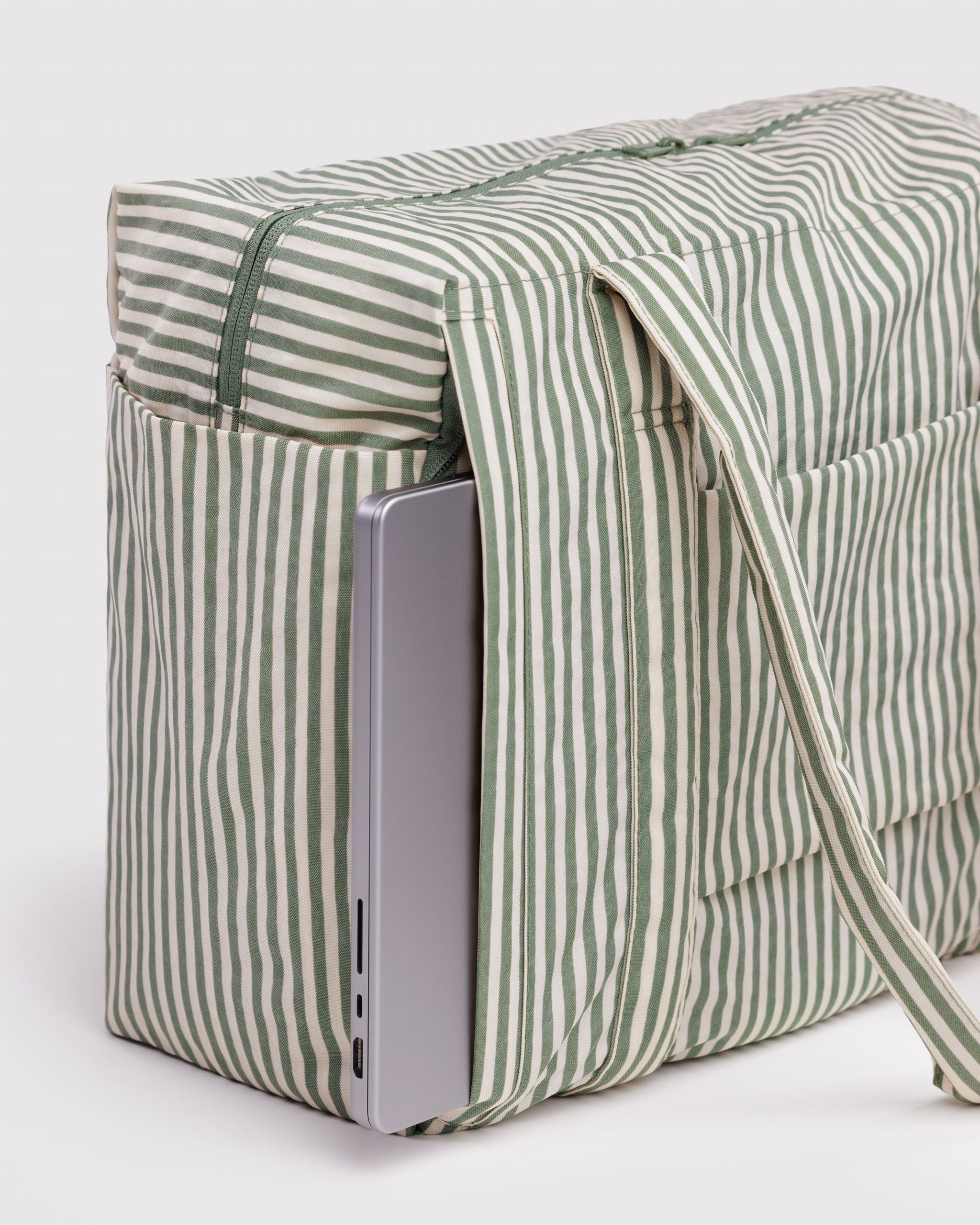 Small Cloud Carry-On - Sage Stripe - Clean Setup