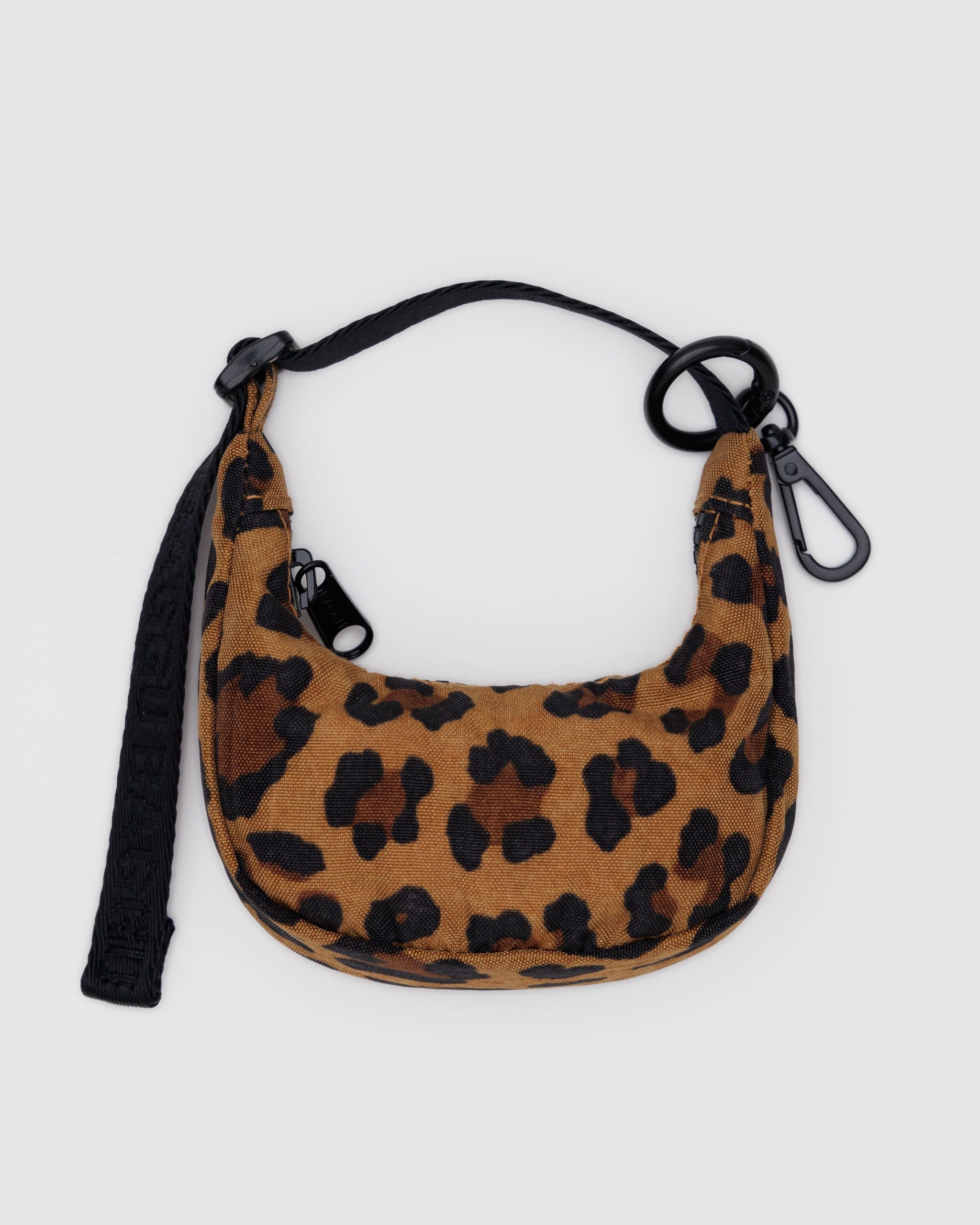 Crescent Bag Charm - Leopard - Soft Glow